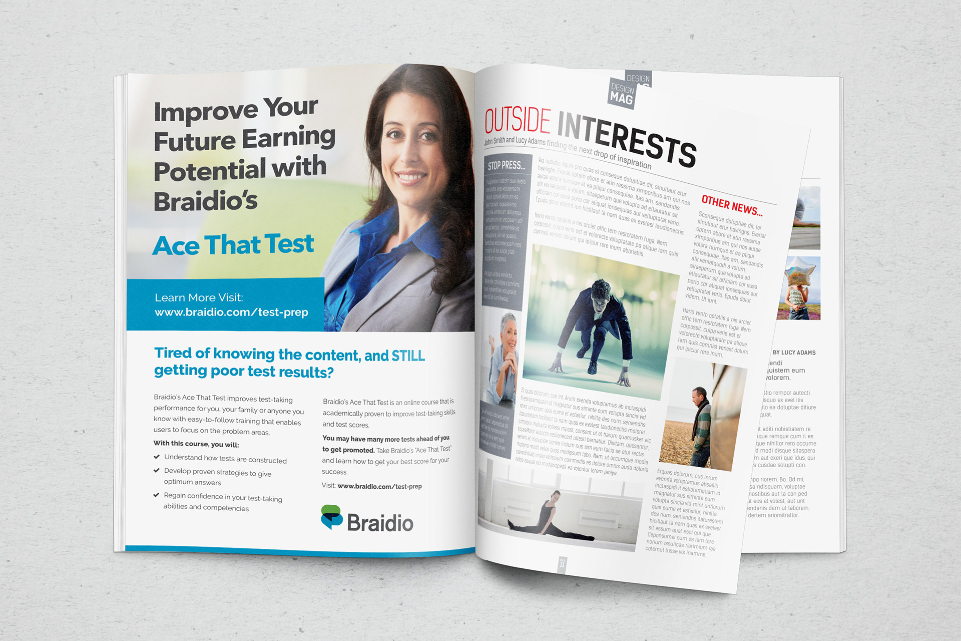 Braidio Magazine Ad | Print Design