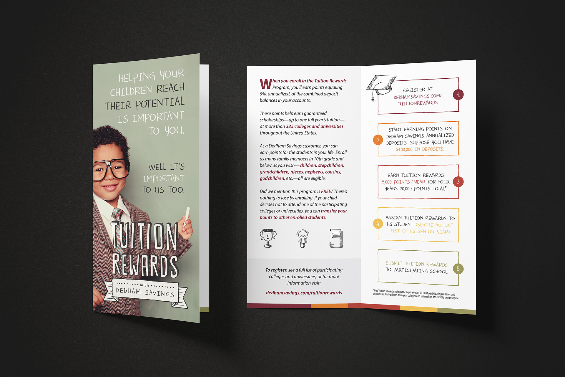 Dedham Savings Rewards Brochure | Print Design
