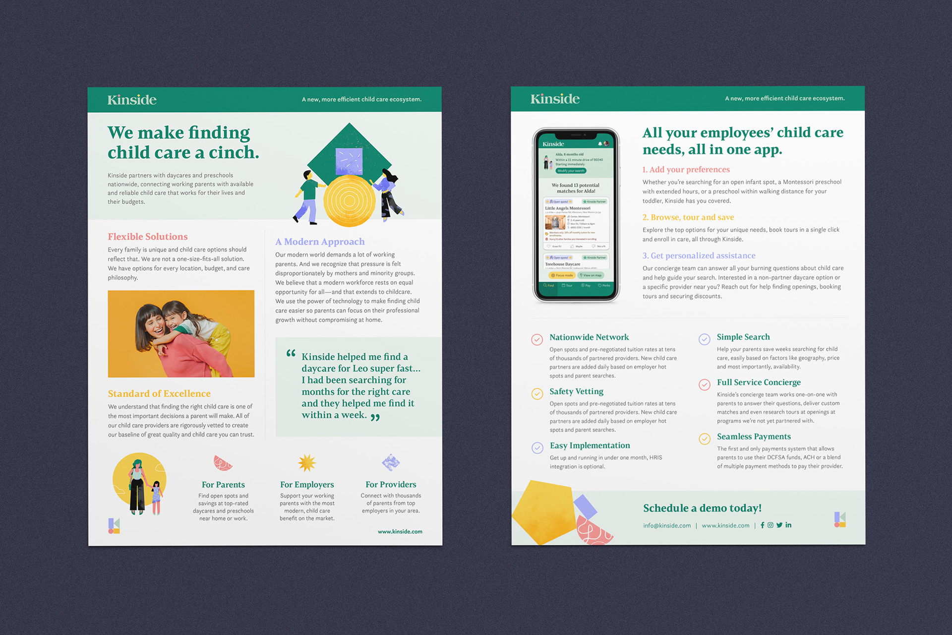 Kinside One-Pager | Print Design
