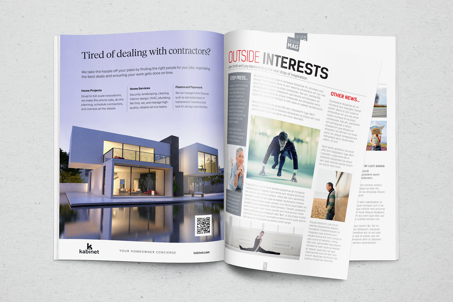 Kabinet Magazine Ad | Print Design