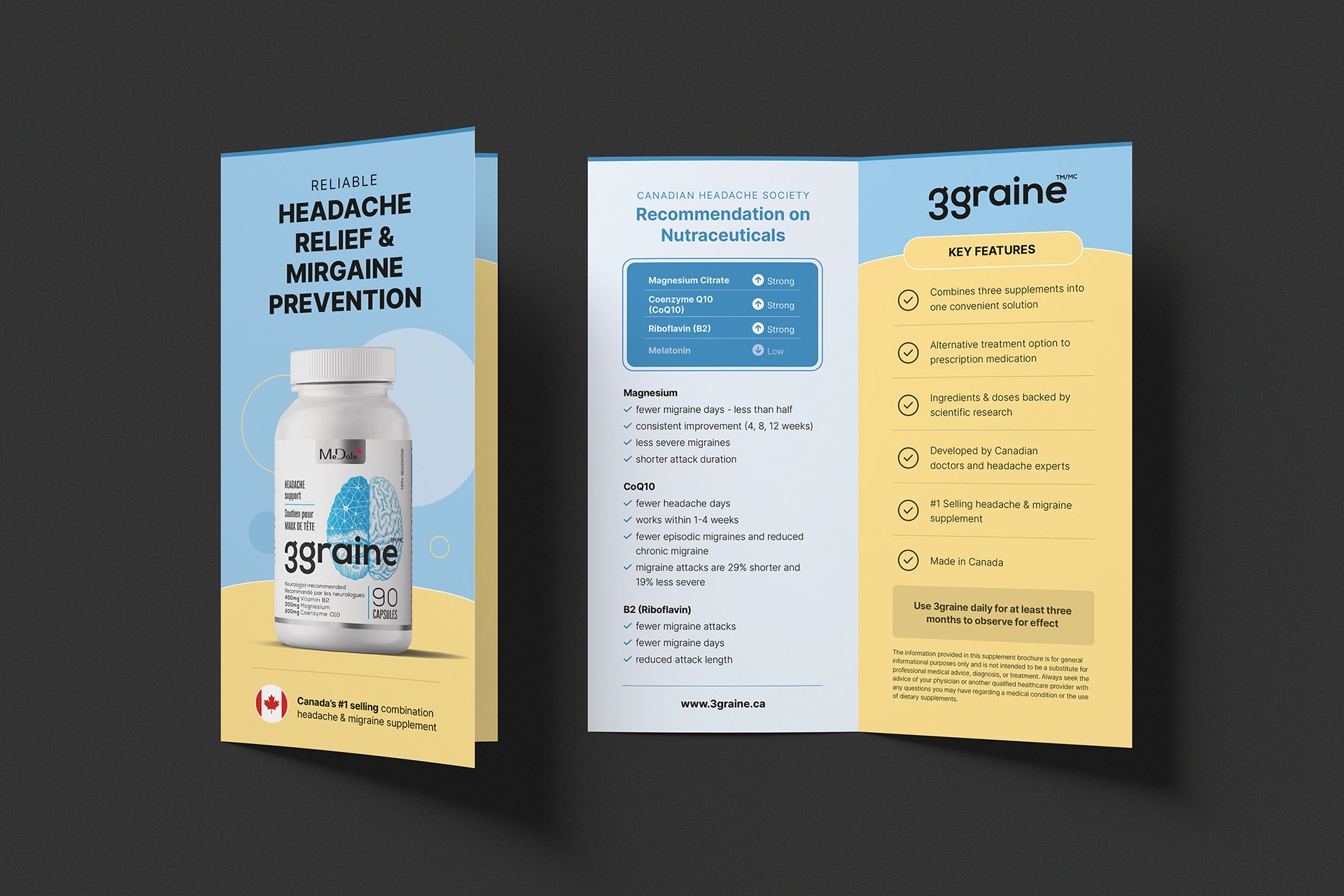 3graine Supplement Brochure | Print Design