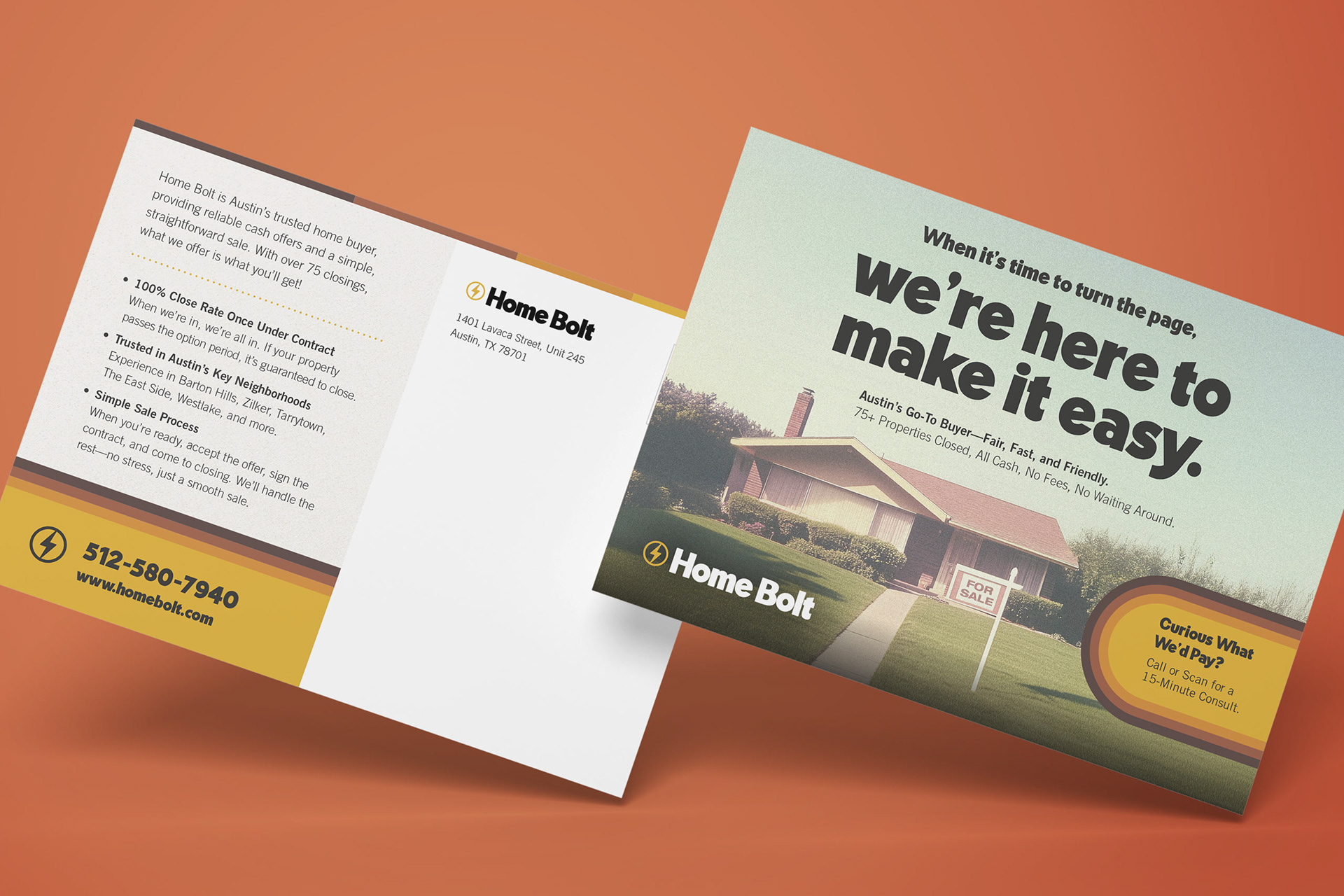 Home Bolt Postcard | Print Design