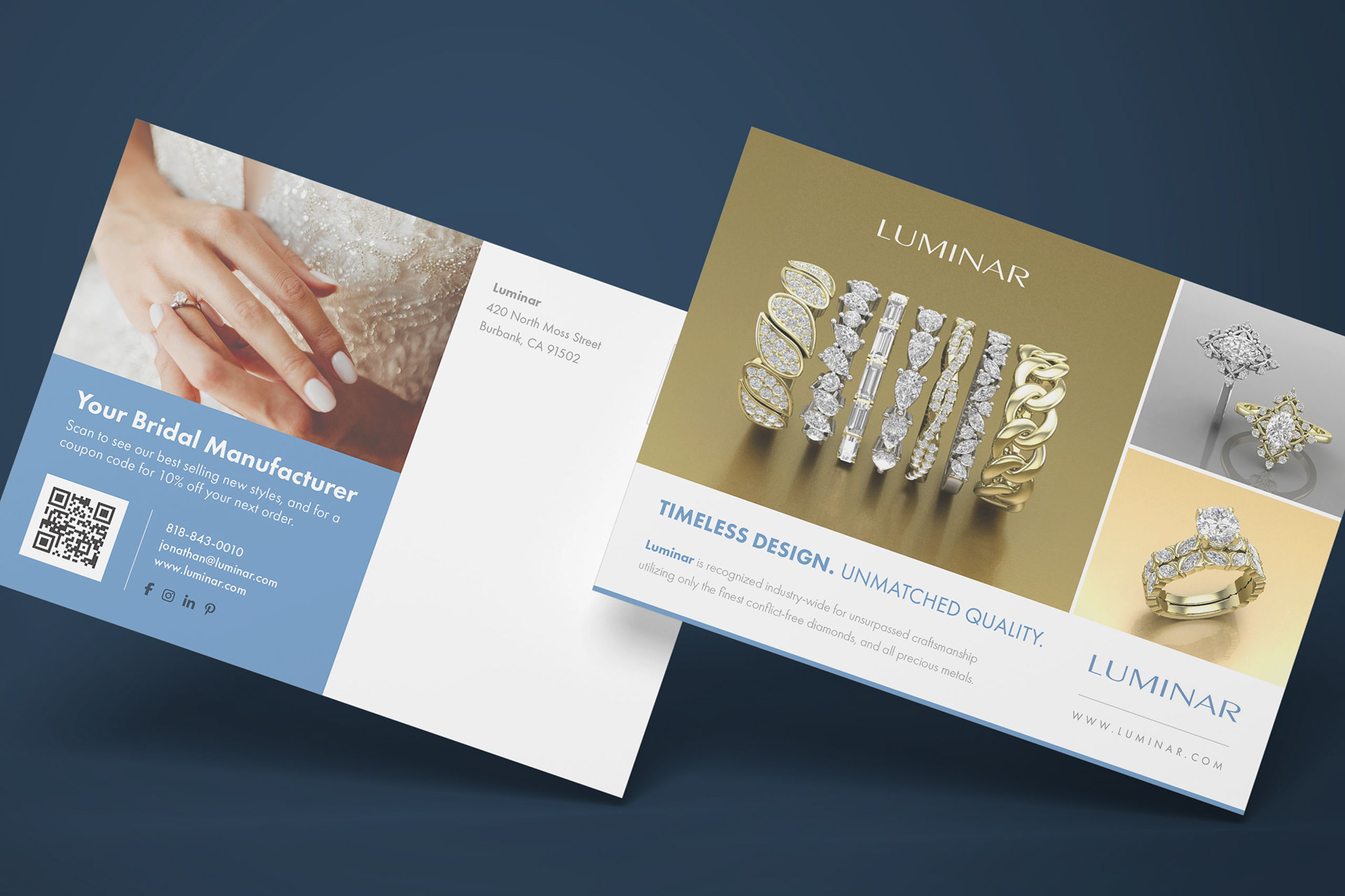 Luminar Jewelry Postcard | Print Design