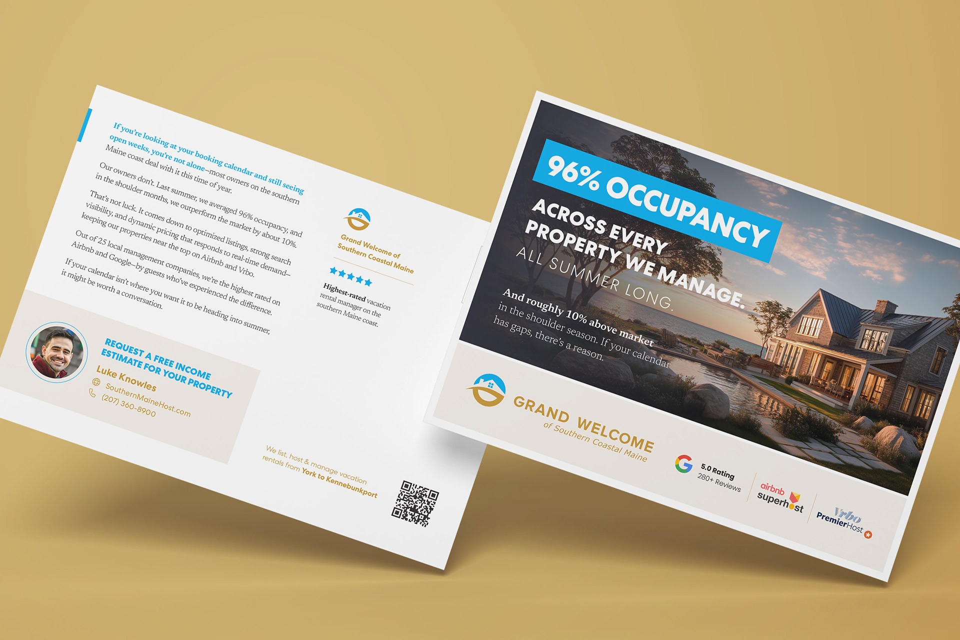 Grand Welcome Postcard | Print Design