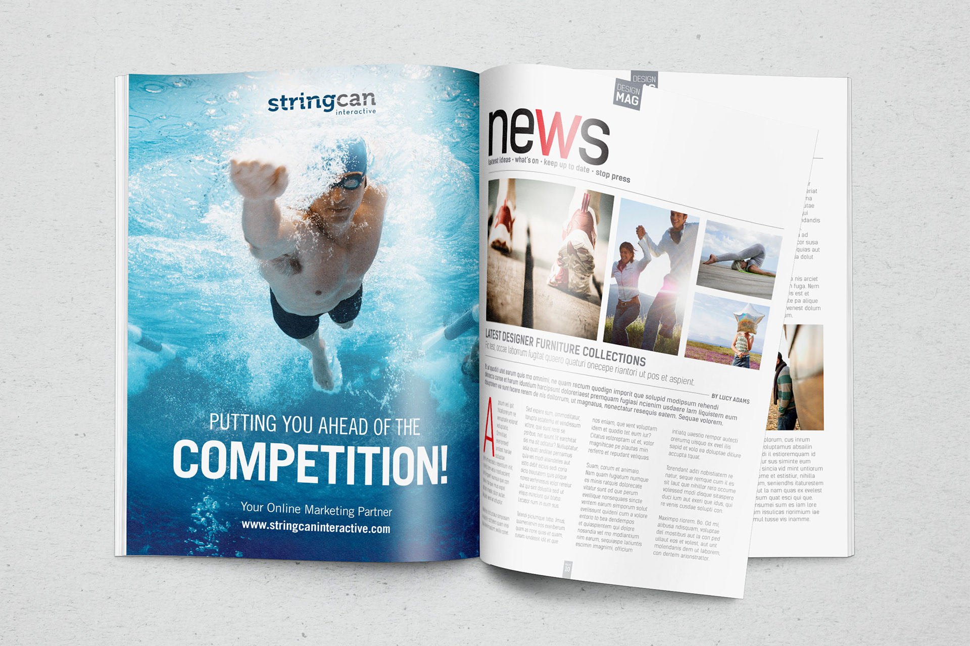 StringCan Interactive Magazine Ad | Print Design