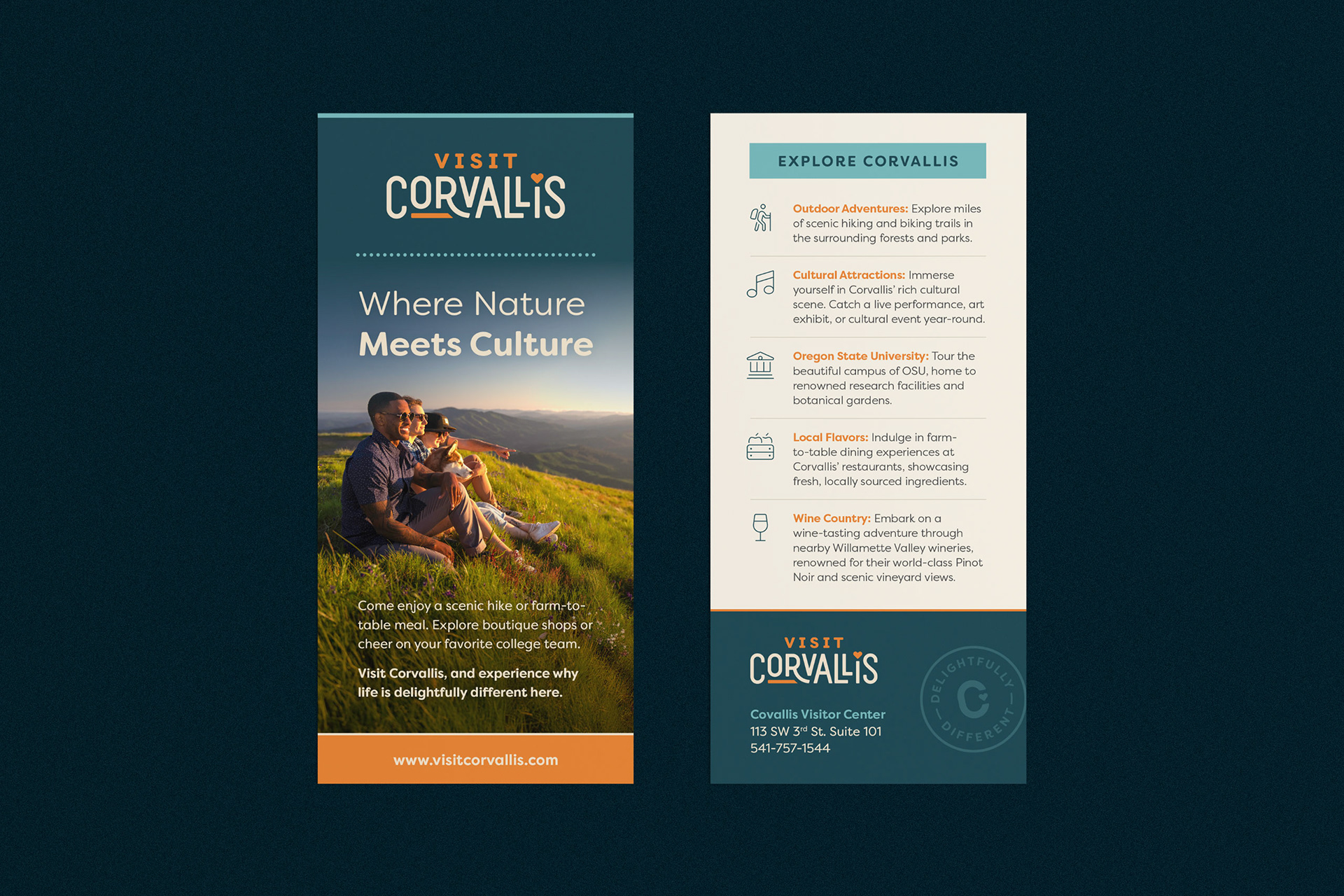 Visit Corvallis Rack Card | Print Design