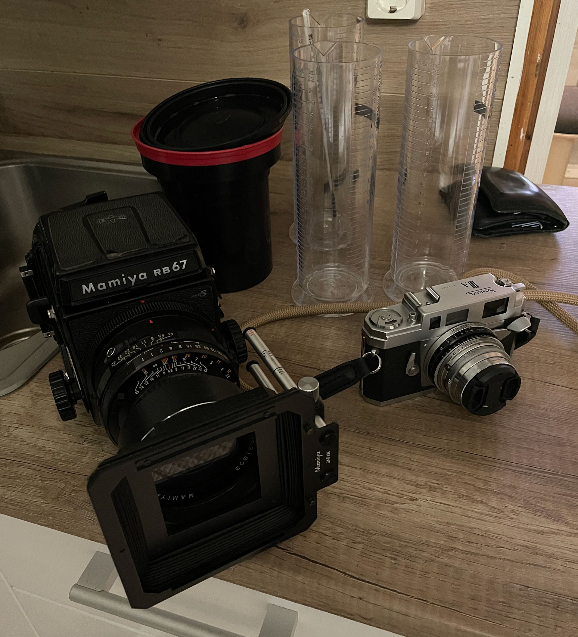 Mamiya RB67 & Konica IIIA