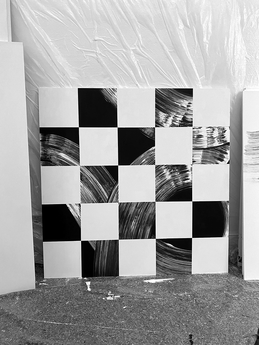 Acryl auf MDF, 100 x 100 cm