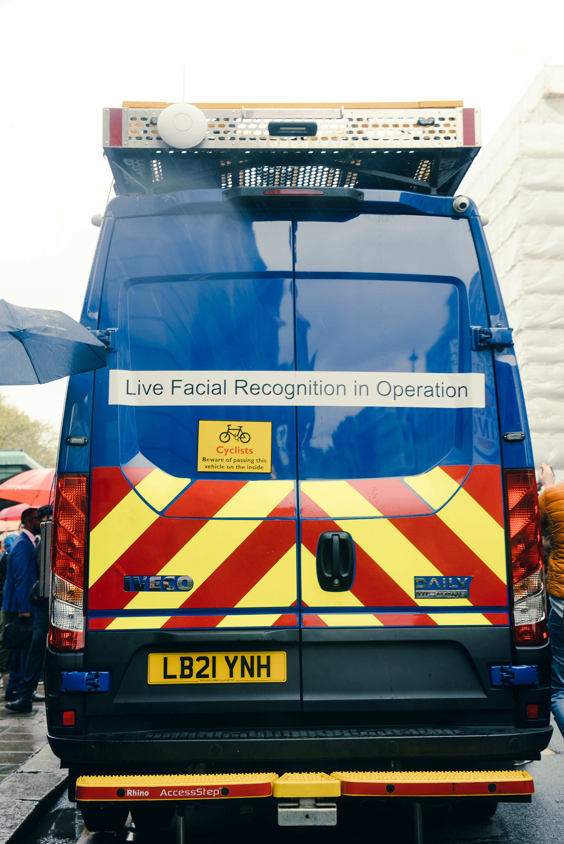 Live Facial Recognition in Operation vehicle at Piccadilly/Green Park