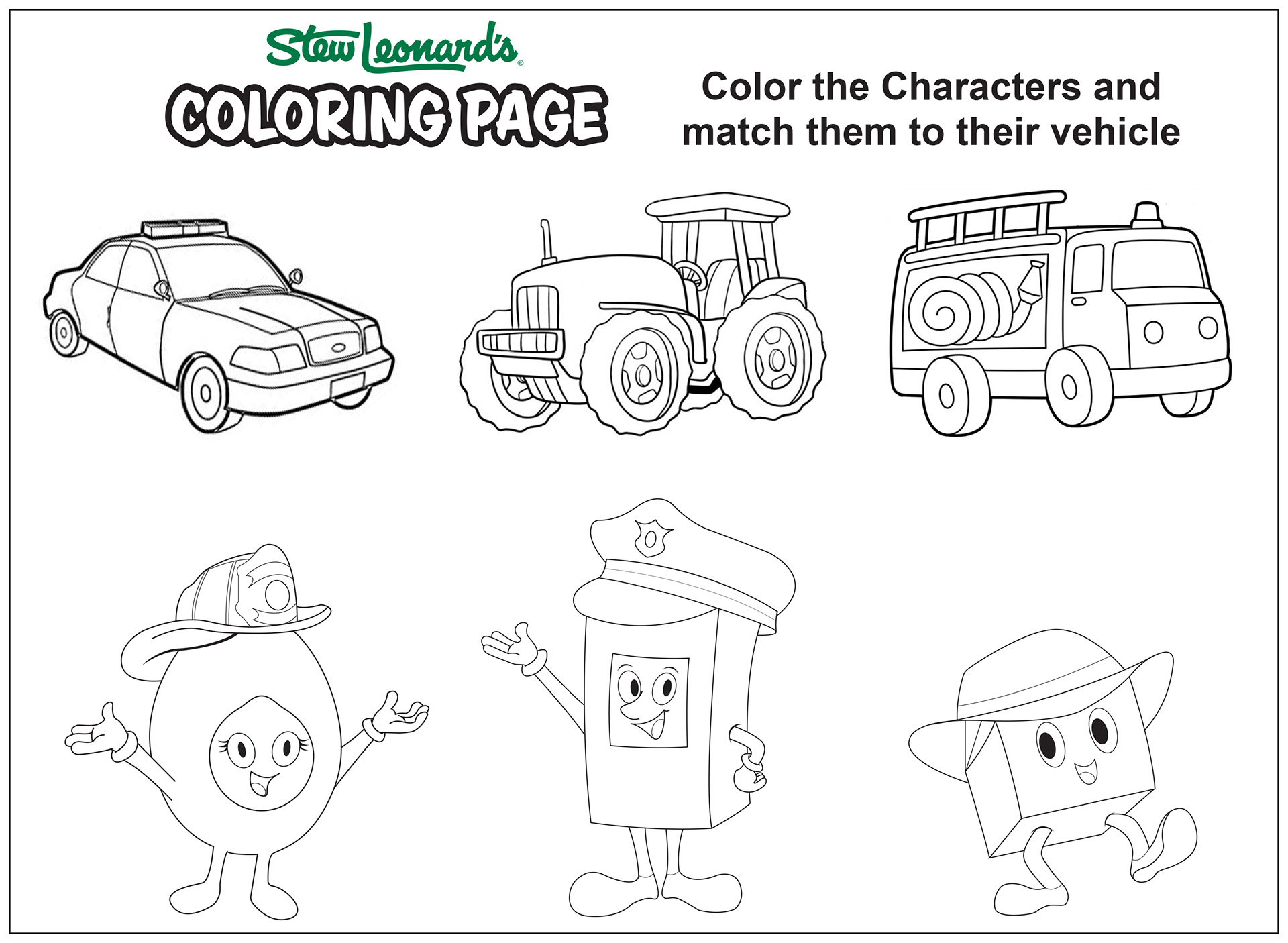 Official Coloring Page we made for big store event
