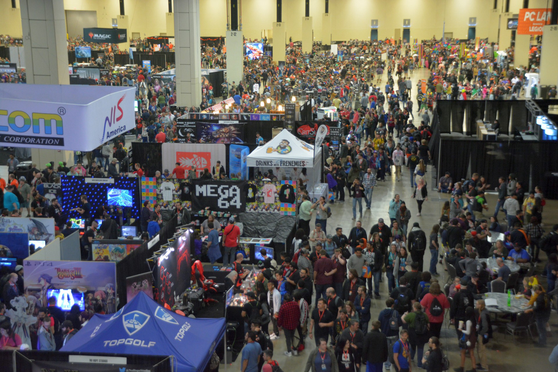 One corner of the exhibition mall