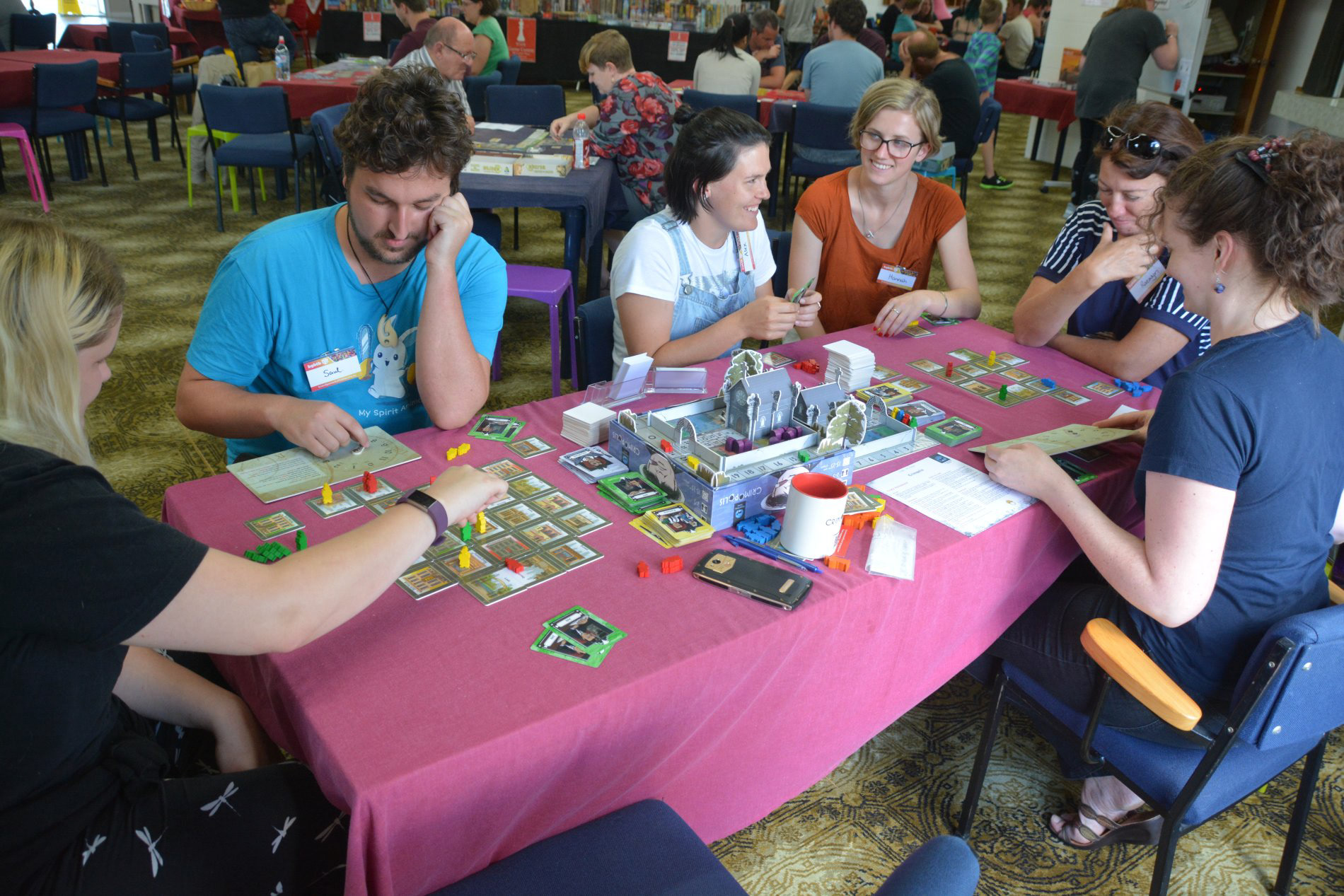 Two games of Crimopolis played at the same time.