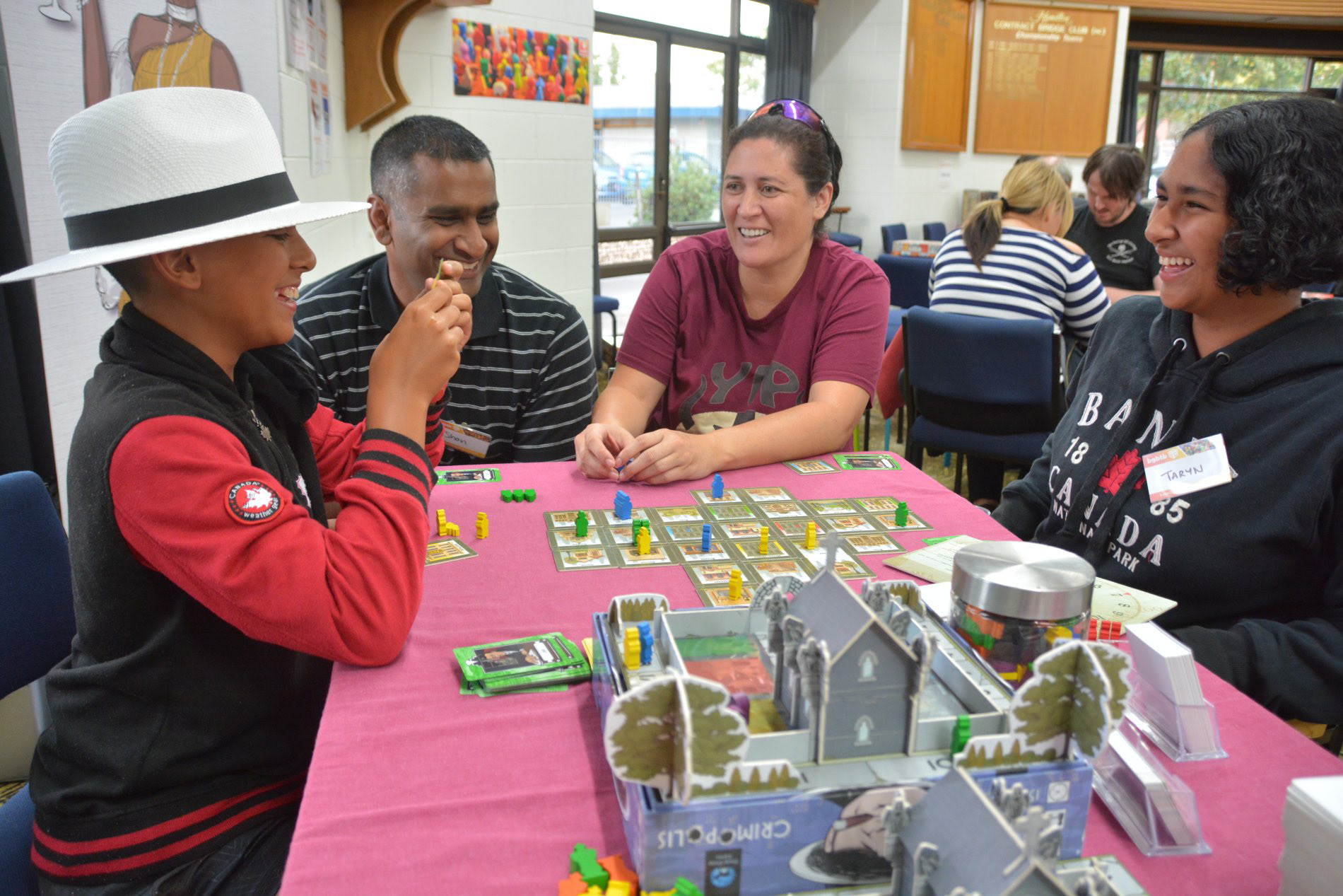 This family loved Crimopolis and can't wait for it to be on their home table.