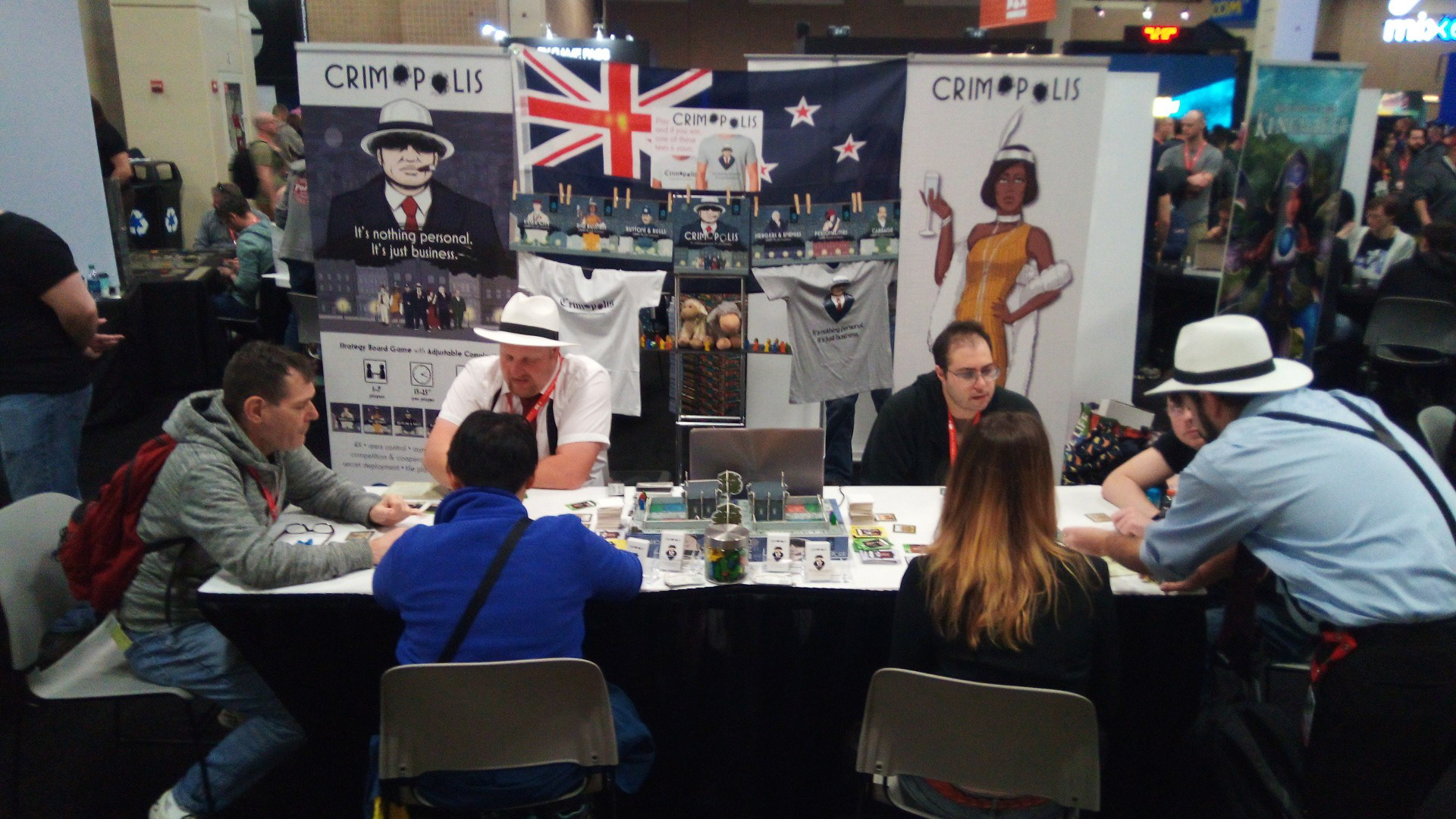 Minutes later, we already had Crimopolis games running