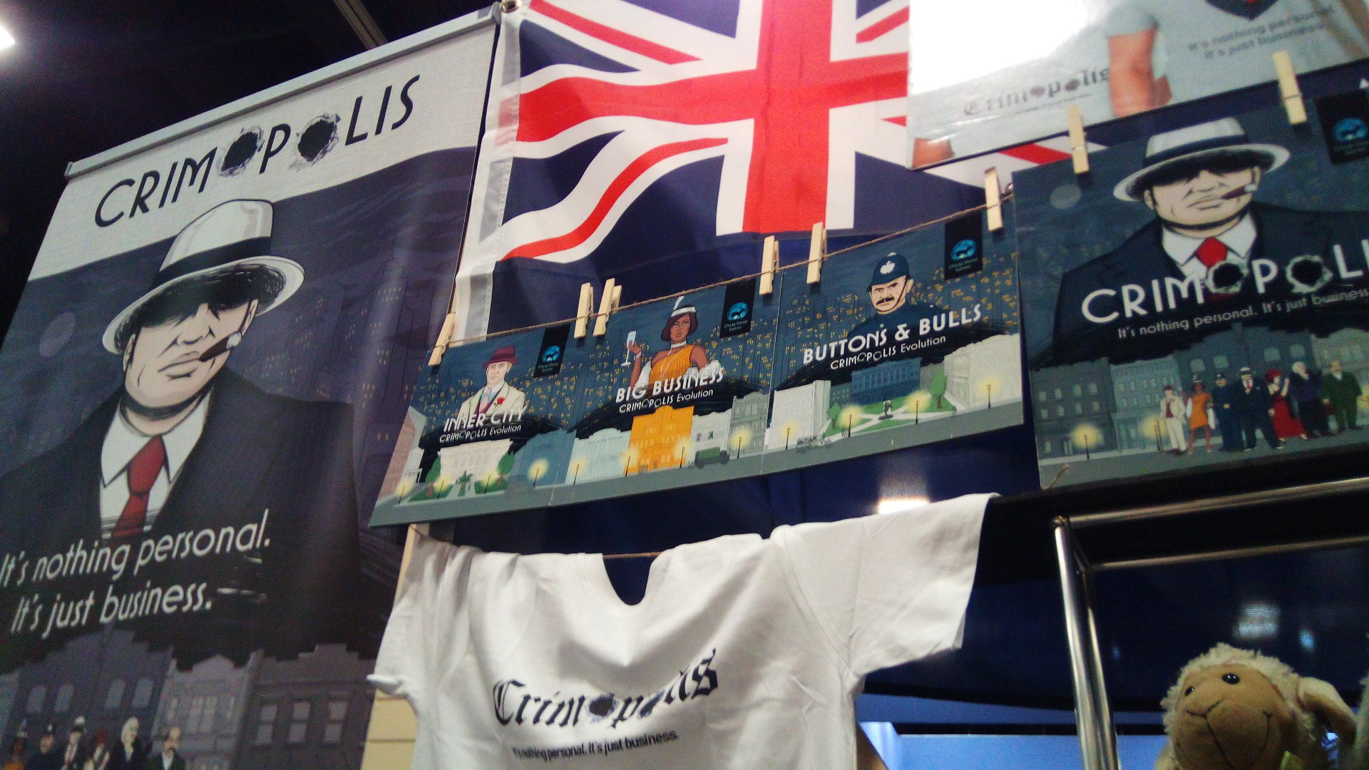 ... our booth was rather simple, showcasing our illustrator's work