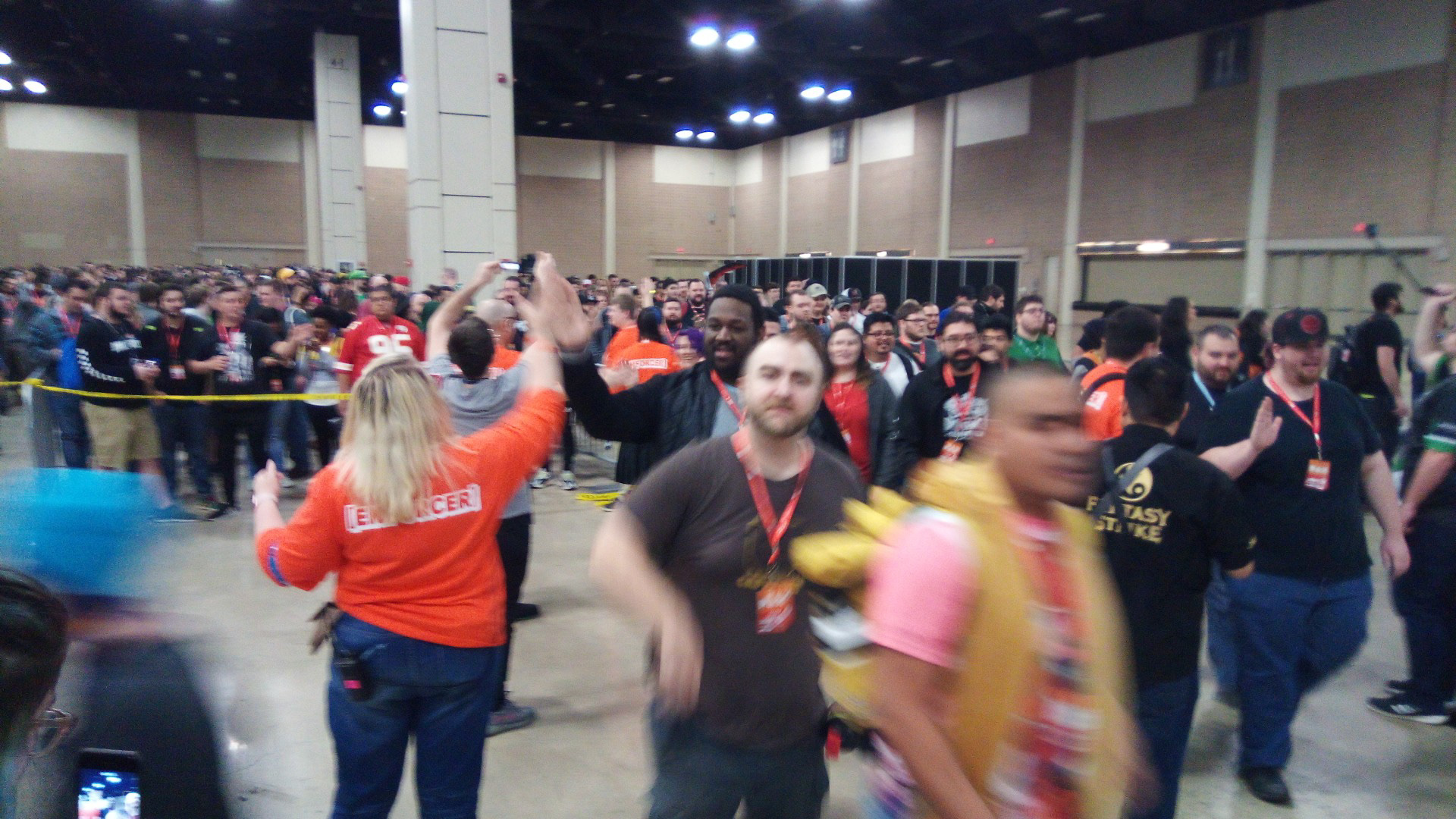 Ten seconds after the public entered the PAX