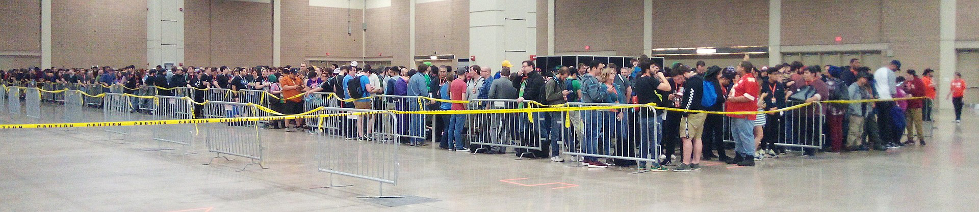 Tens of thousands of people waiting, this is just one queue