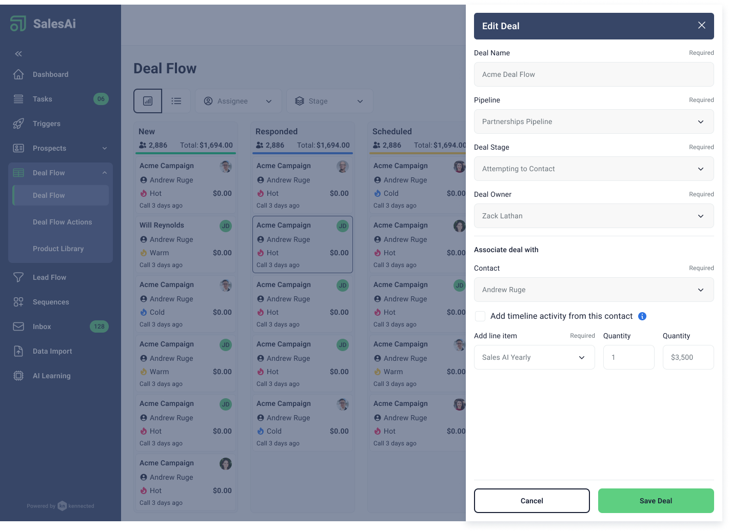 Deals Flow - Edit Deal