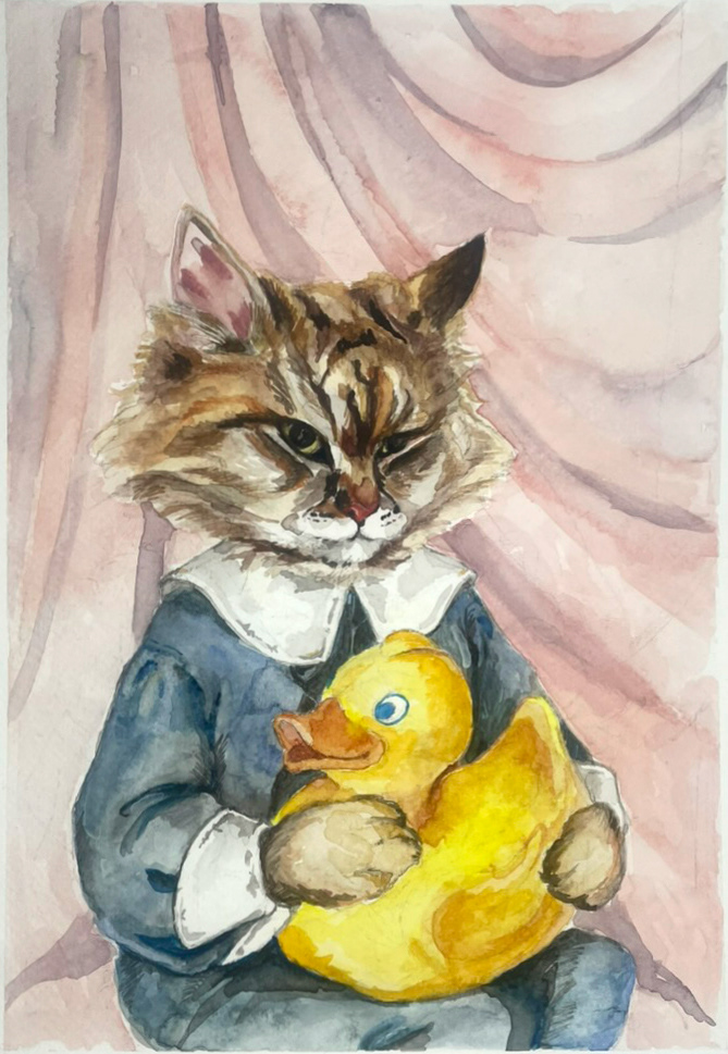 The Duck, Watercolor, 2025