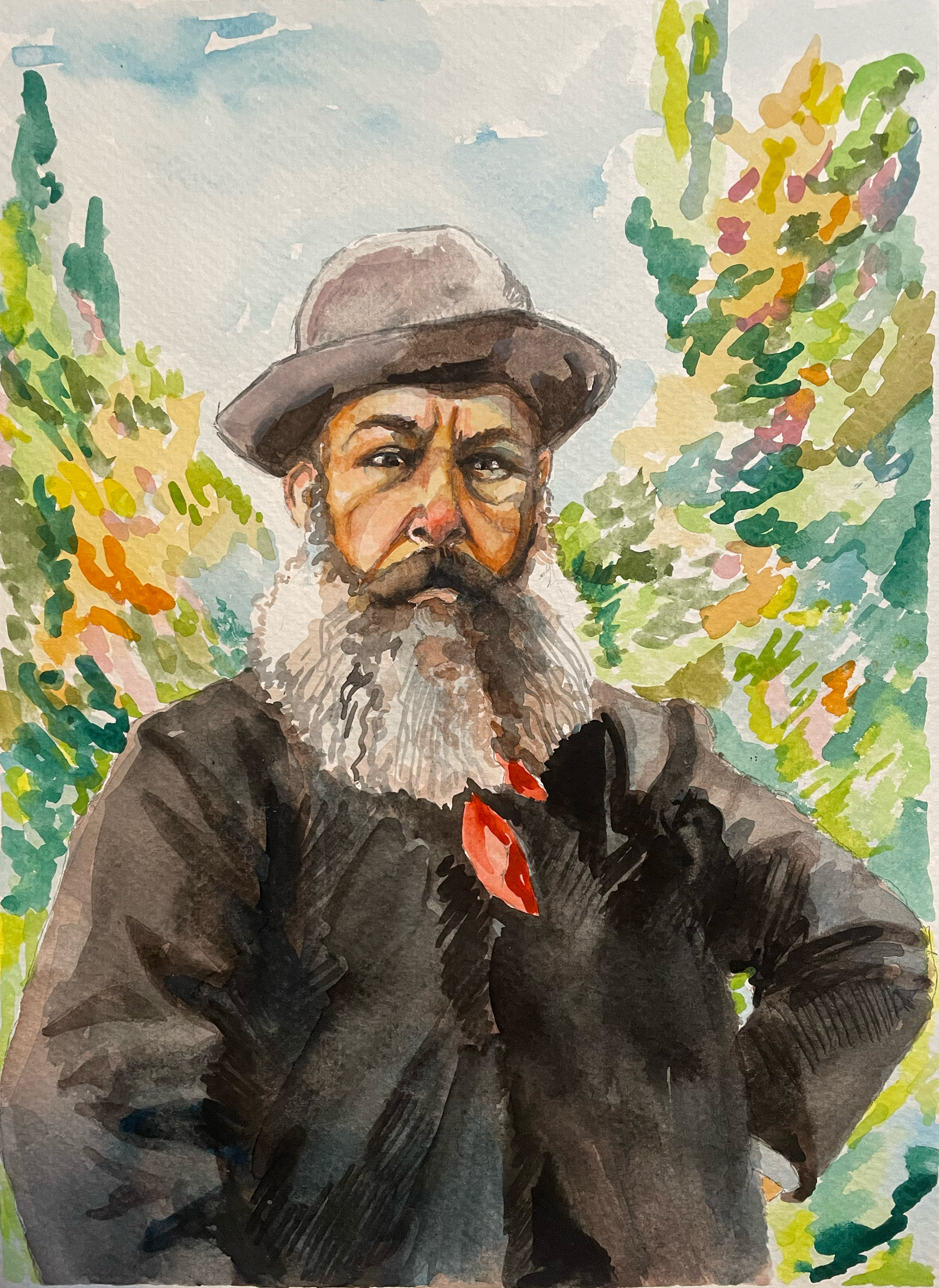 Monet, Watercolor, 2025