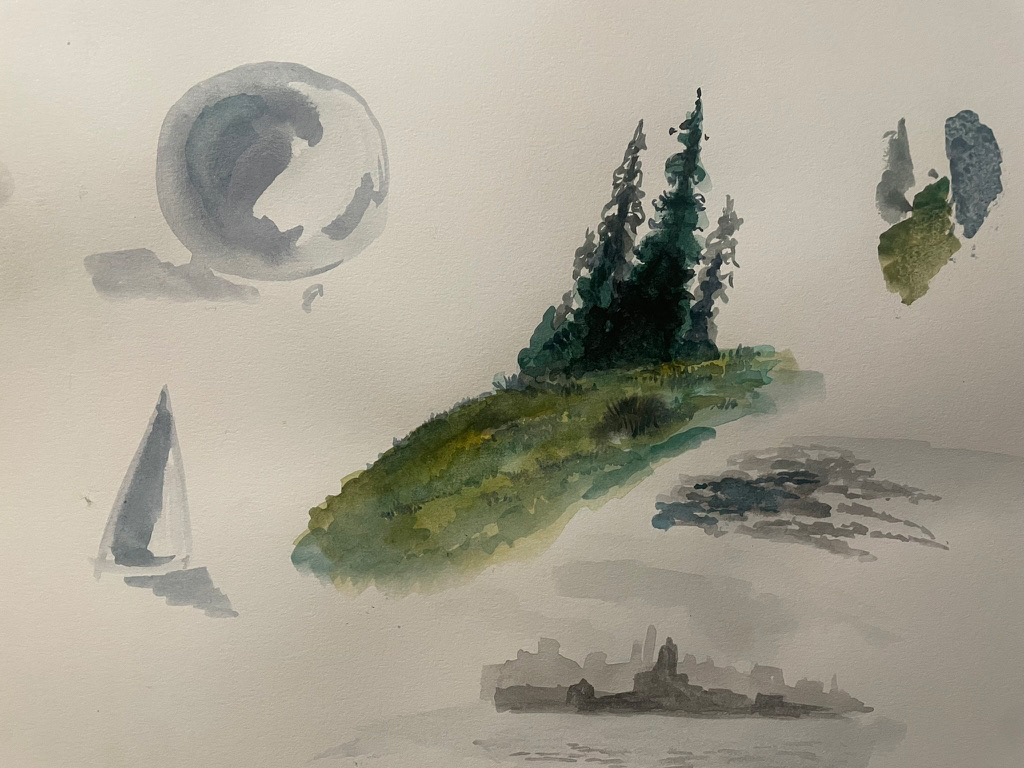 Watercolor exercises