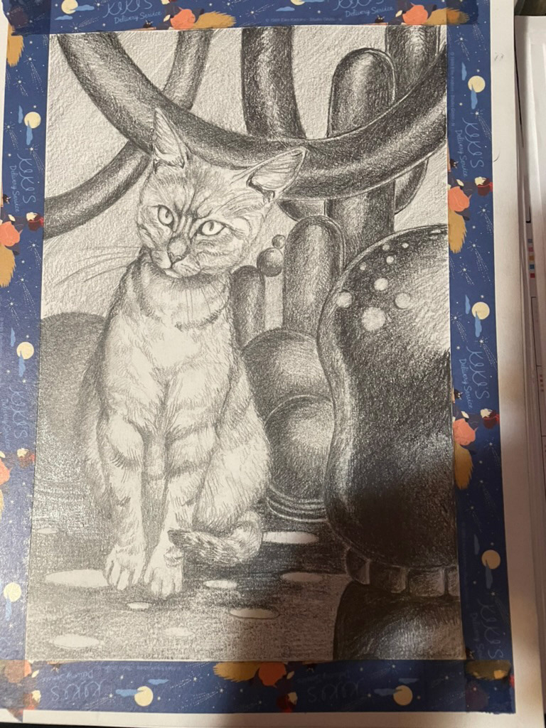 Surrealism exercise in graphite