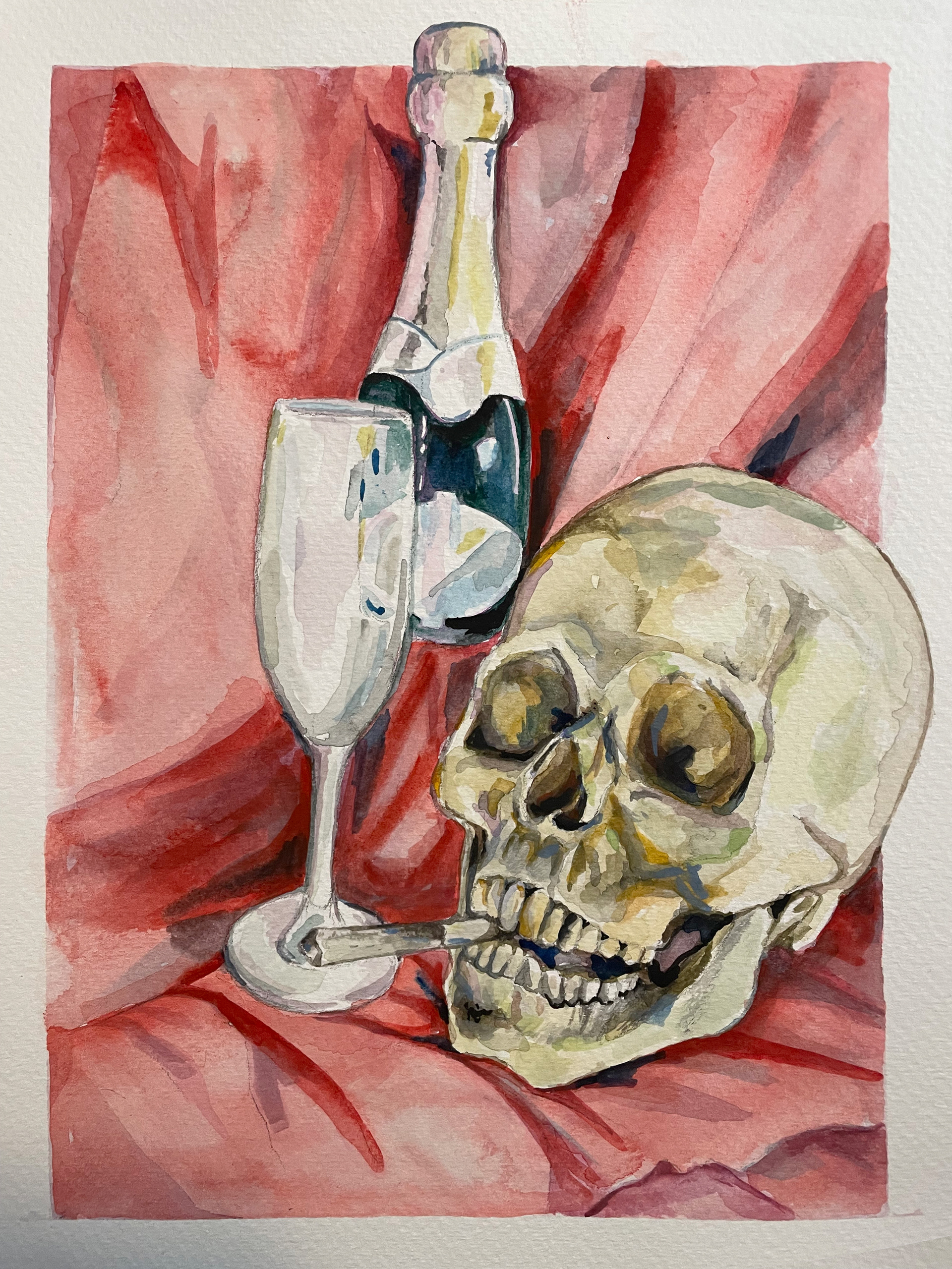 Vice, Watercolor, 2025
