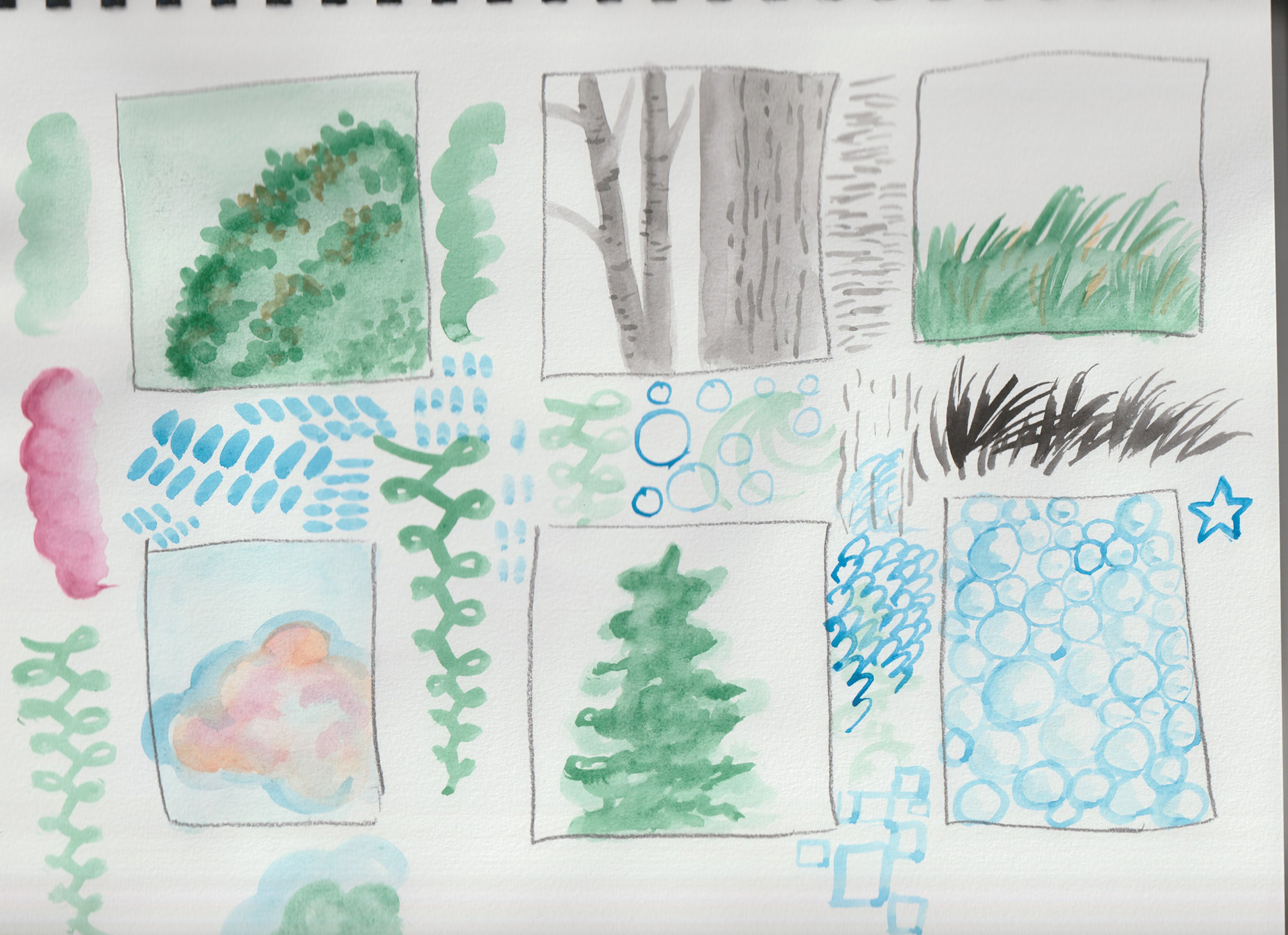 Brushwork exercises