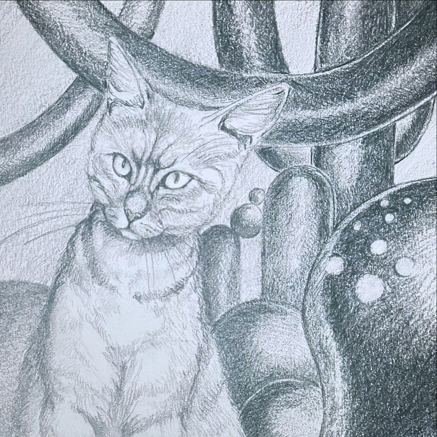 Surrealism exercise in graphite