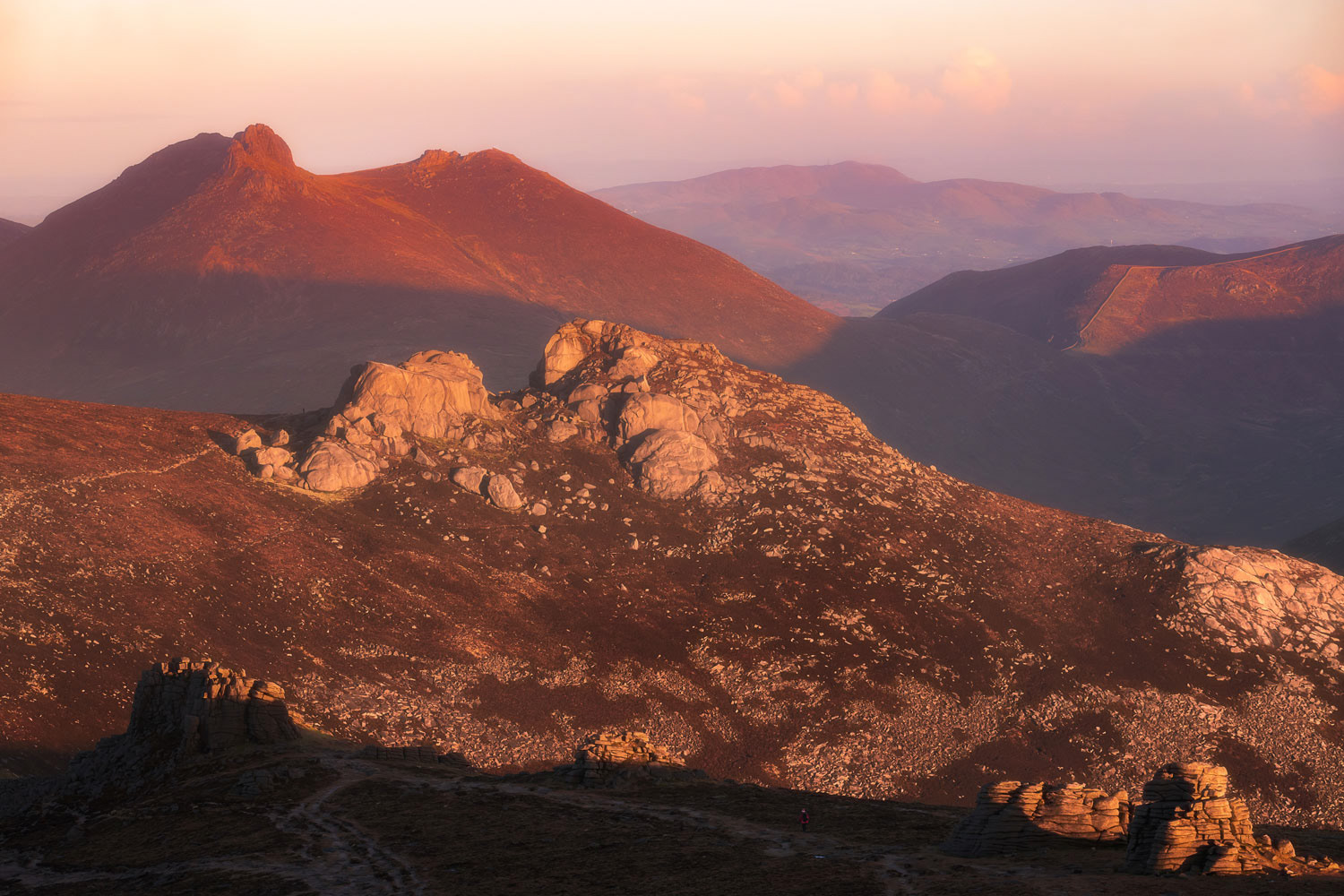Slieve Binnian - New Years Day sunrise - Jan 2024