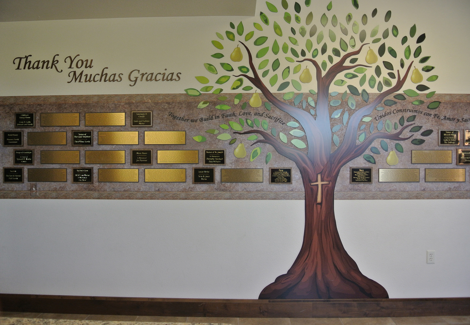 I contributed to the overall layout, as well as the design for each individual plaque.