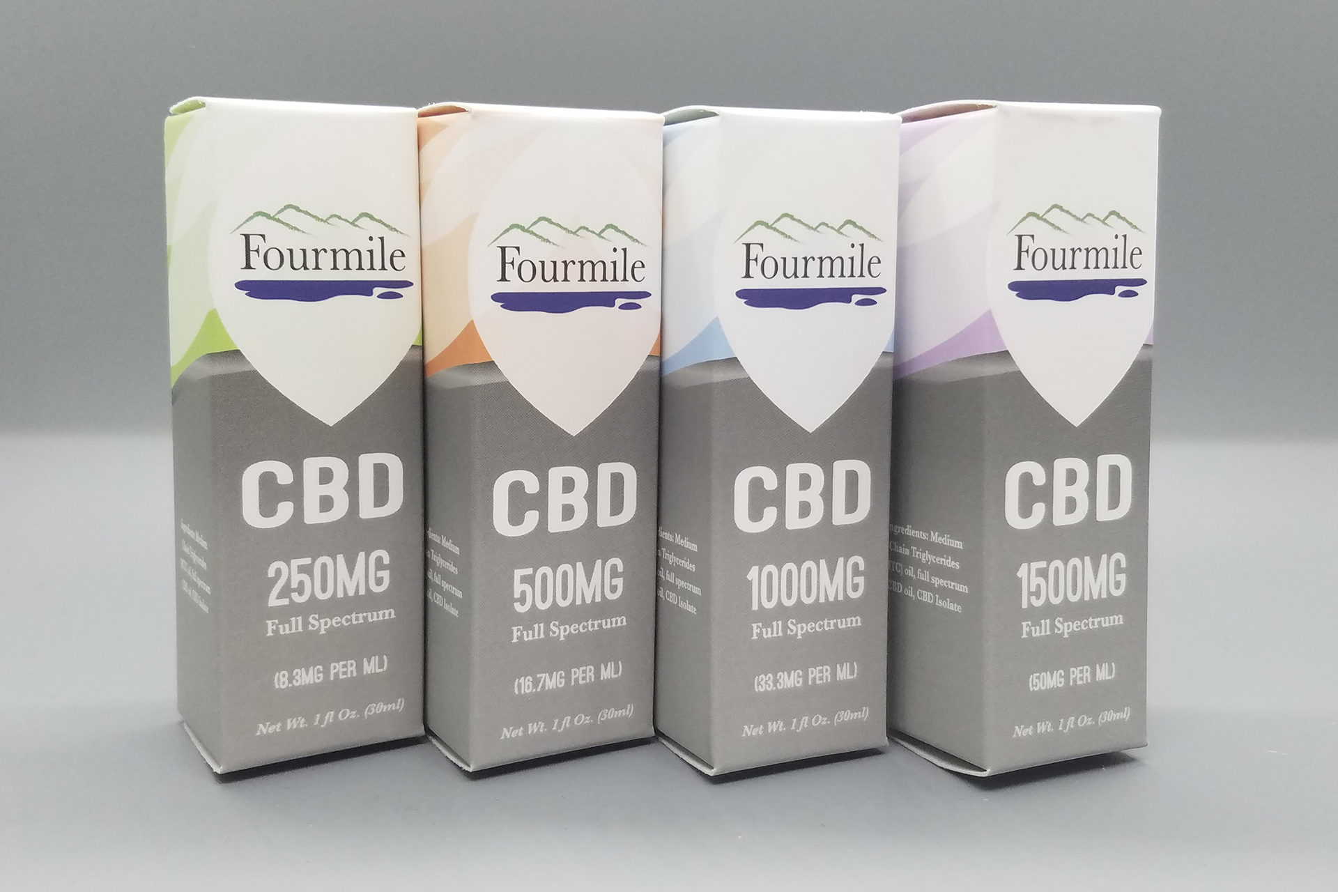 For the boxes and labels for this line of CBD products I used a wide color palette with slightly inverted elements to keep the lines cohesive but differentiate product types and variants.