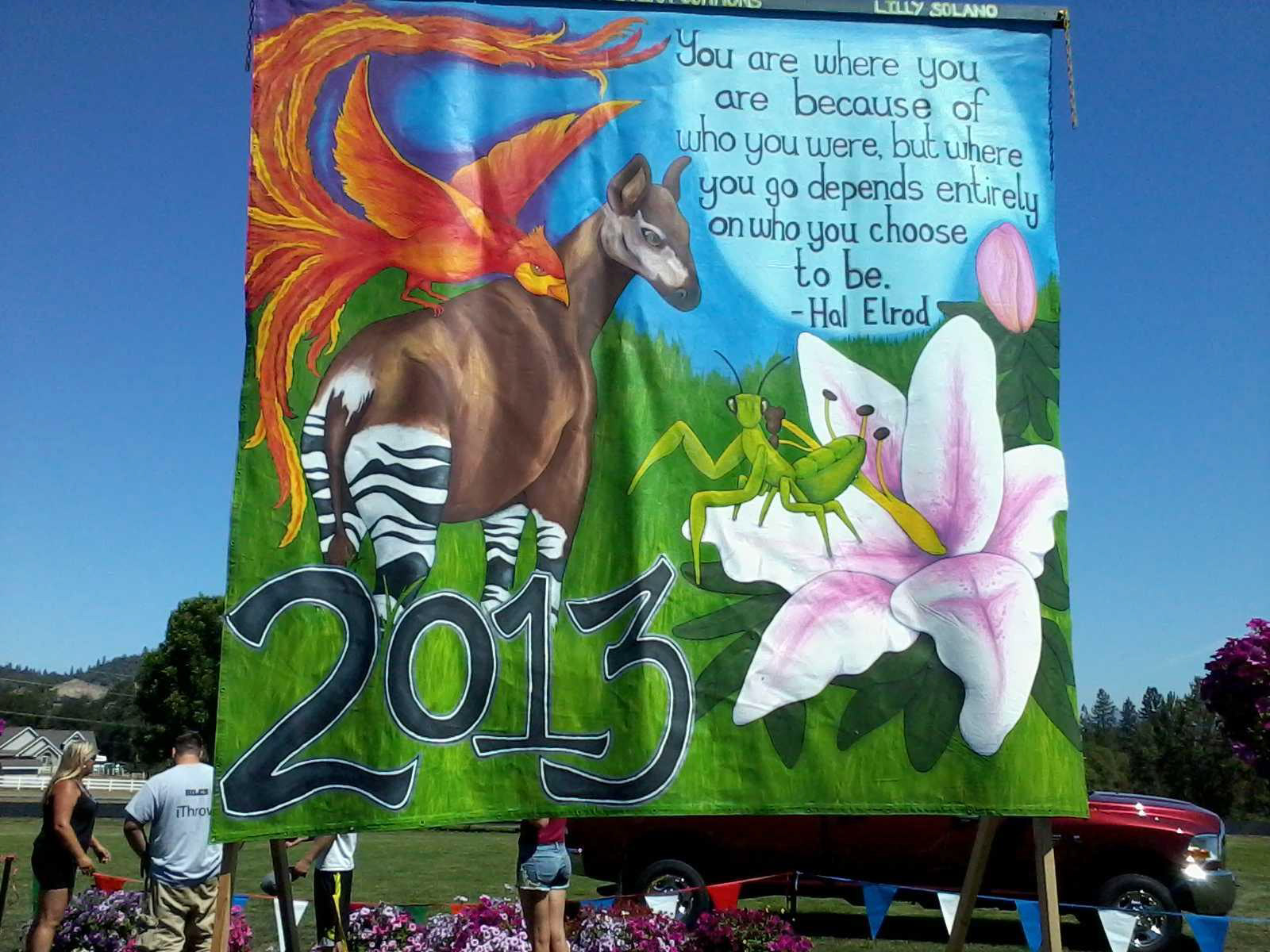 Graduation Backdrop, 2013