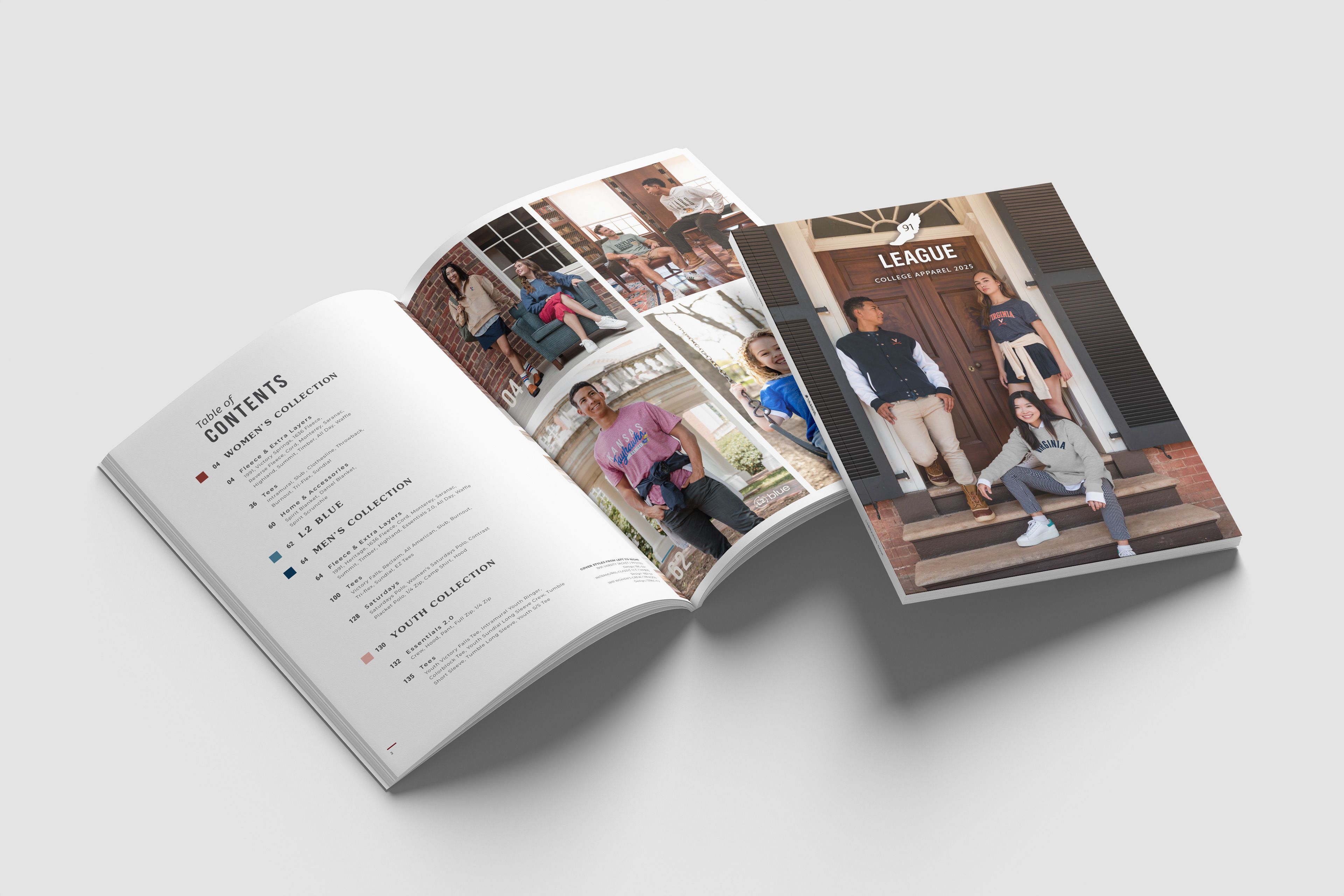 Table of contents with imagery