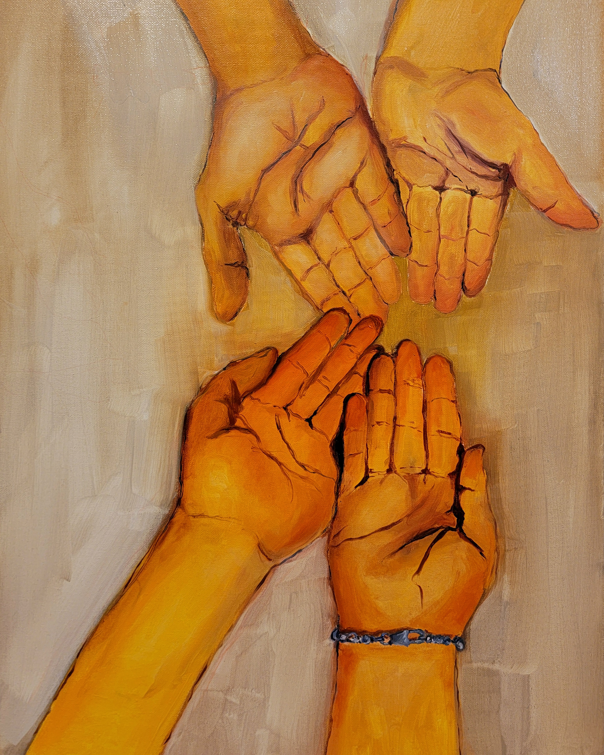 nothing left to give, oil on canvas, 16x20, 2021