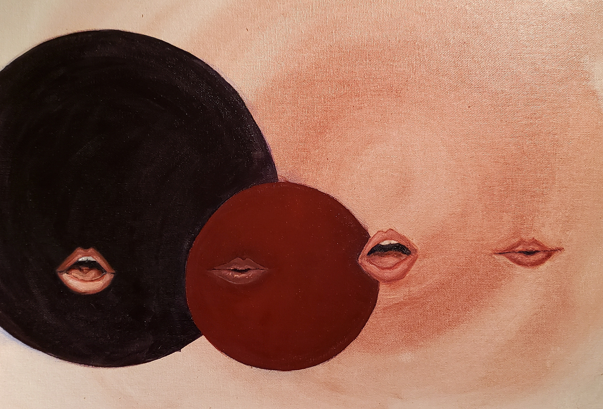 a panic attack, oil on canvas board, 14x18, 2019