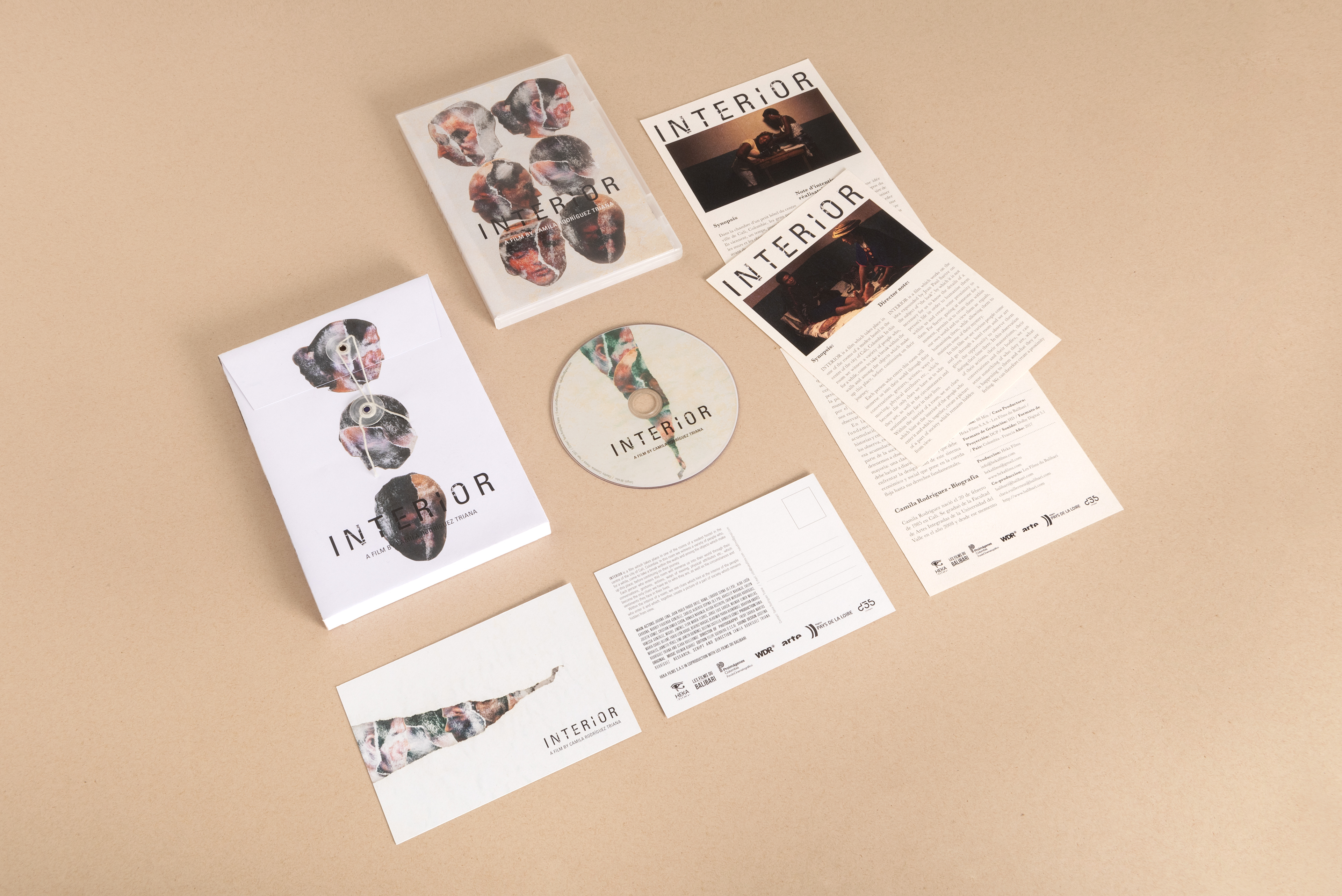 Press kit / Packing, DVD packing, DVD label, film presentation sheet & postacard