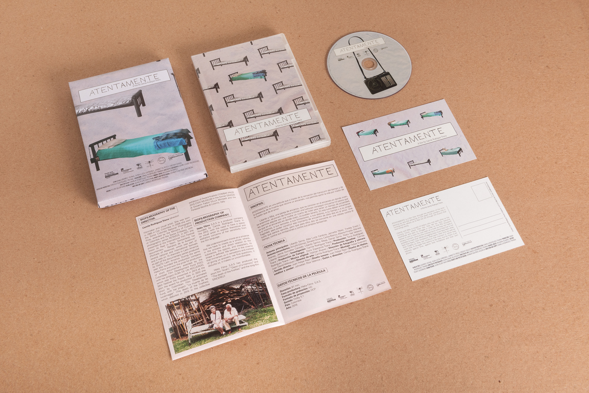 Press Kit / Close packing, DVD packing, DVD label, film presentation sheet & postacard