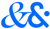 Logo showing two connected ampersands. One is a serif, one is monospace.