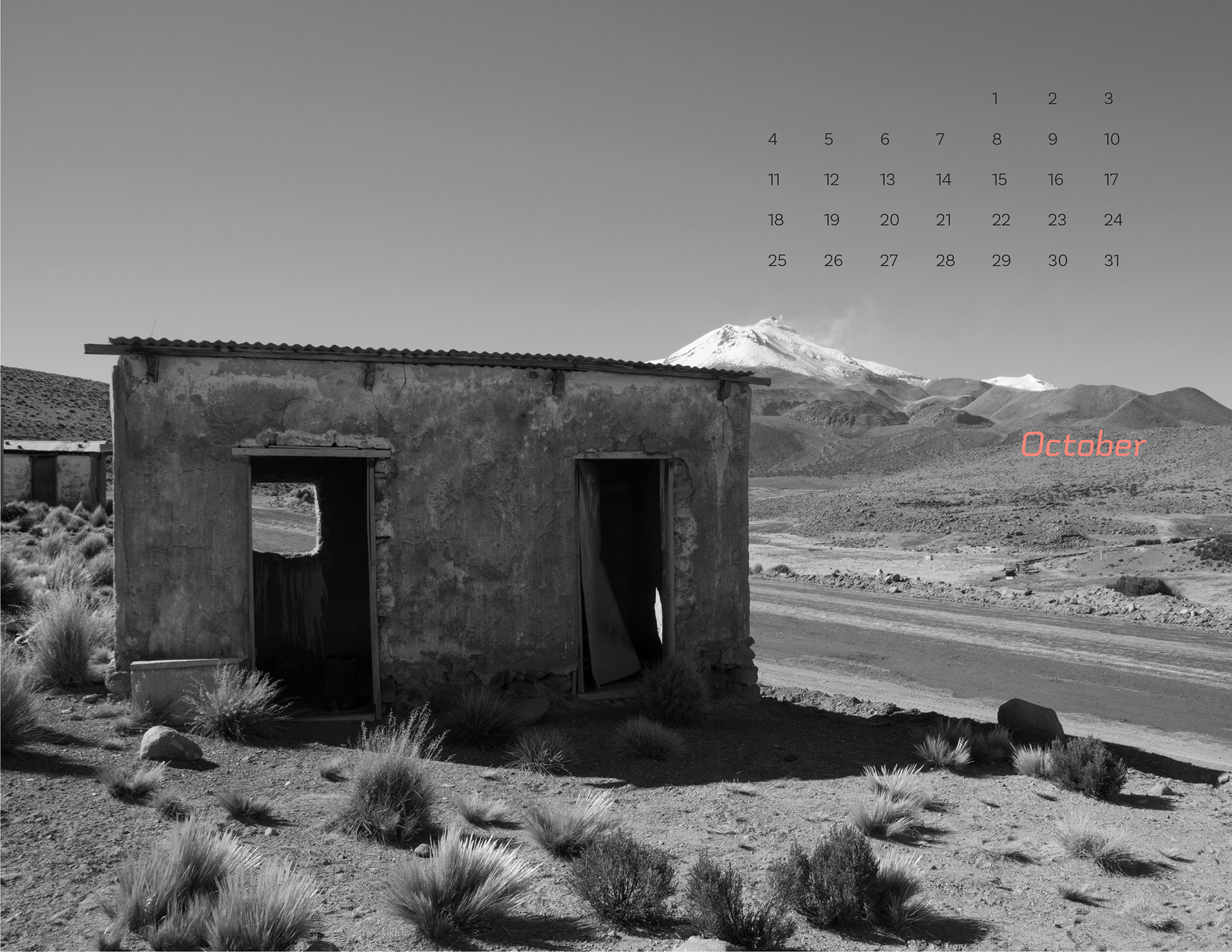 October: Abandoned village & active volcano, Reserva Nacional Los Flamencos