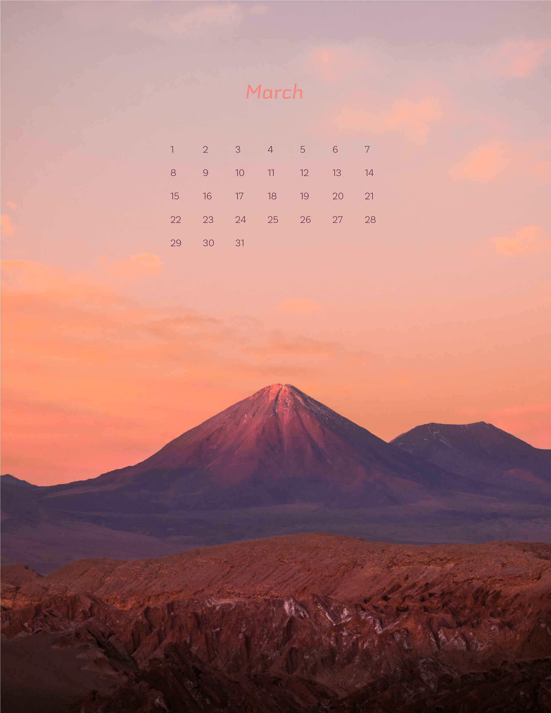 March: Lascar volcano, San Pedro de Atacama