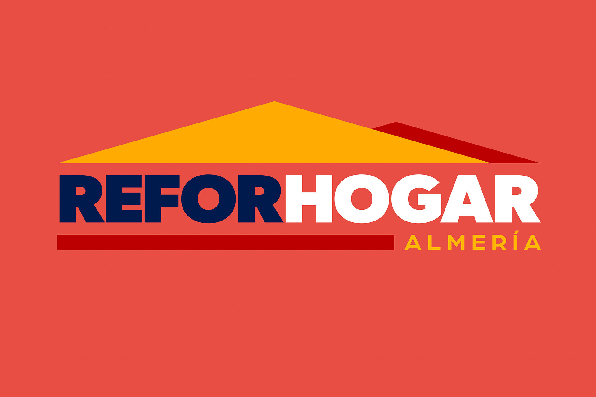 Rebranding y diseño web para Refor Hogar Almería, empresa de reformas integrales, baños y cocinas. Proyecto de identidad con logotipo RH, fotografía y videografía profesional, contenidos Reels y campañas de Google Ads para posicionamiento. Desarrollo por Lounge Creative, agencia creativa en Almería.