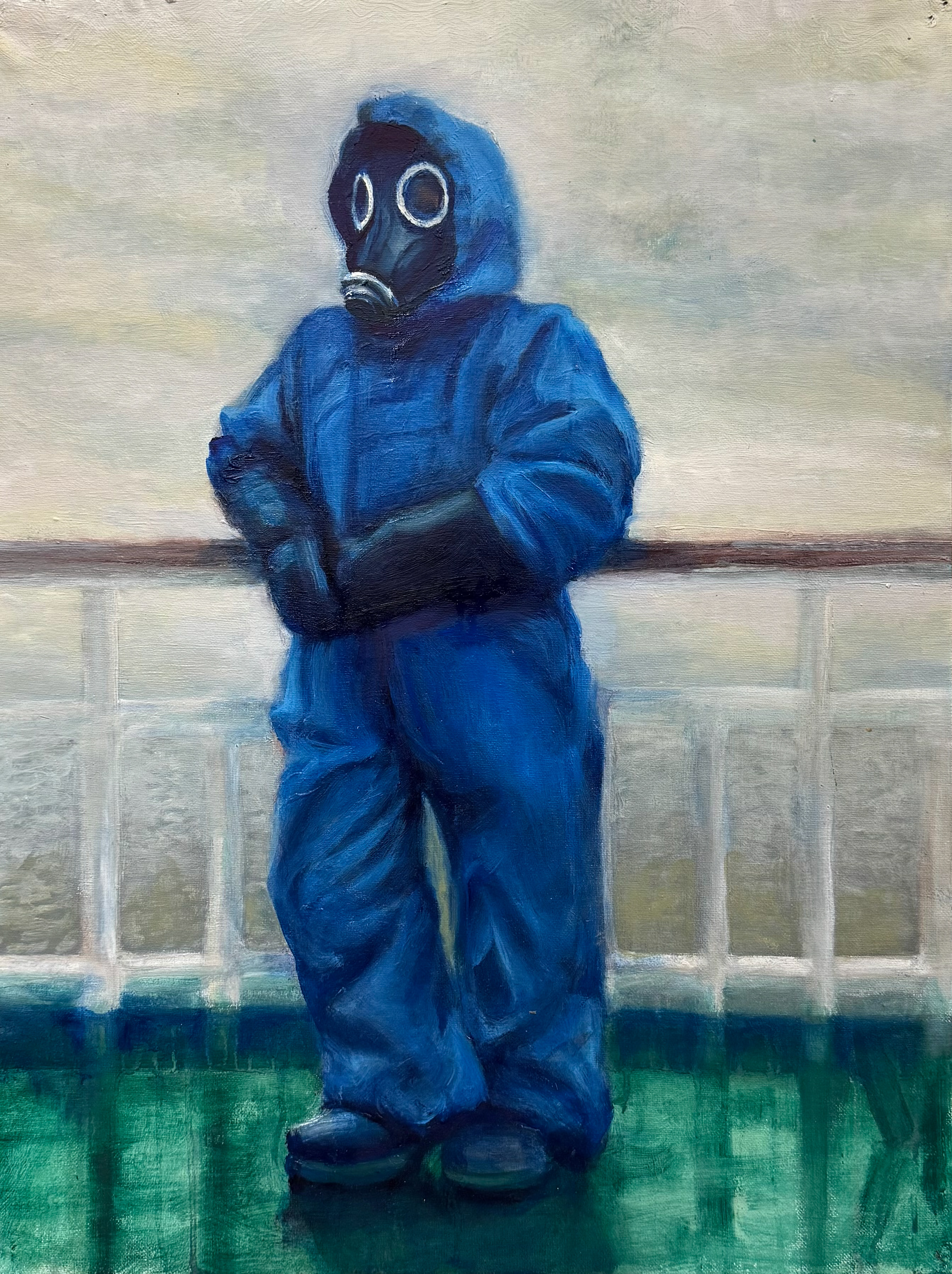 SUIT IN BLUE - 18x24 - $800