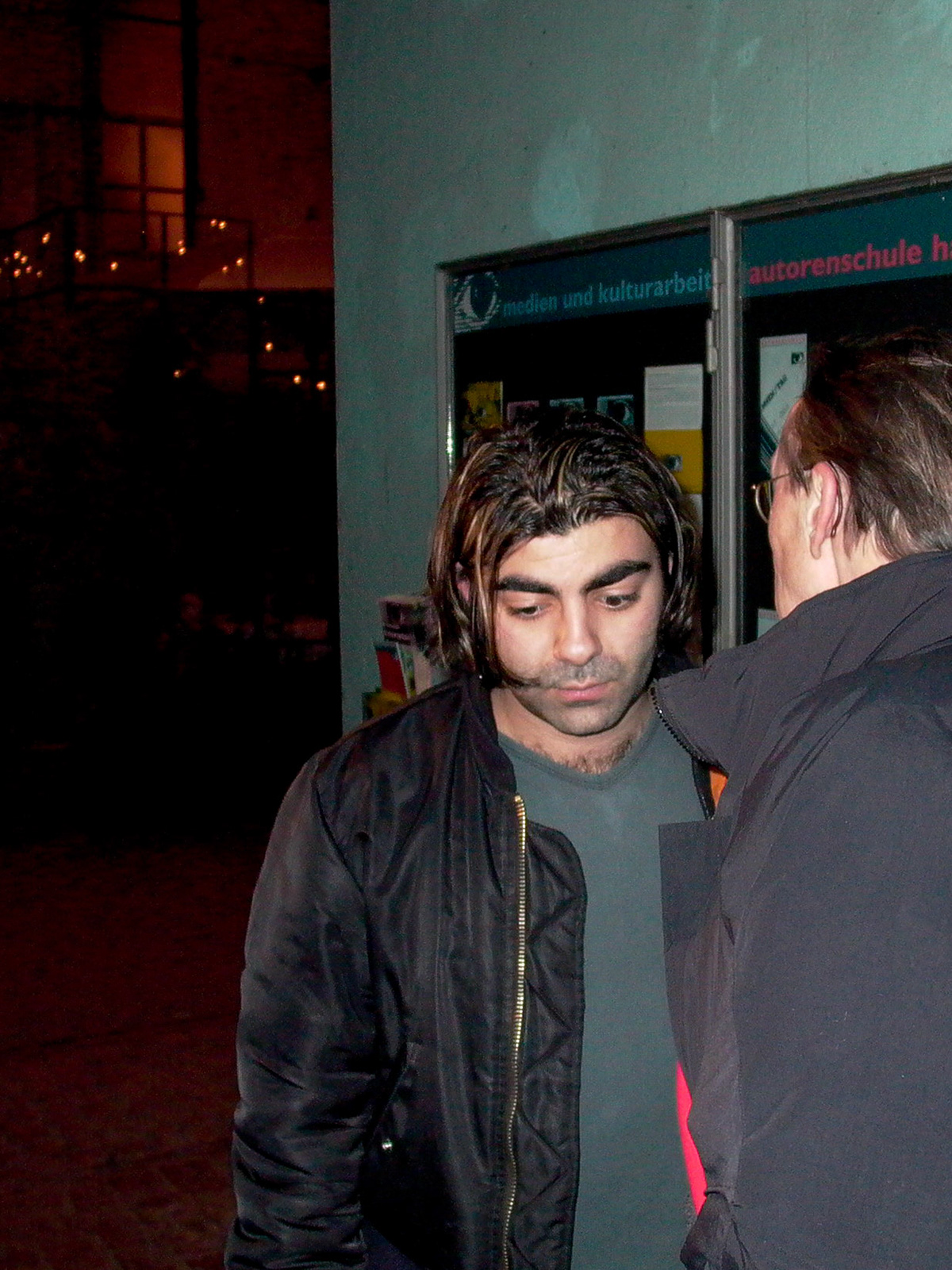 Hark Bohm and Fatih Akim at the screening of 'Gegen die Wand' in Hamburg-Ottensen