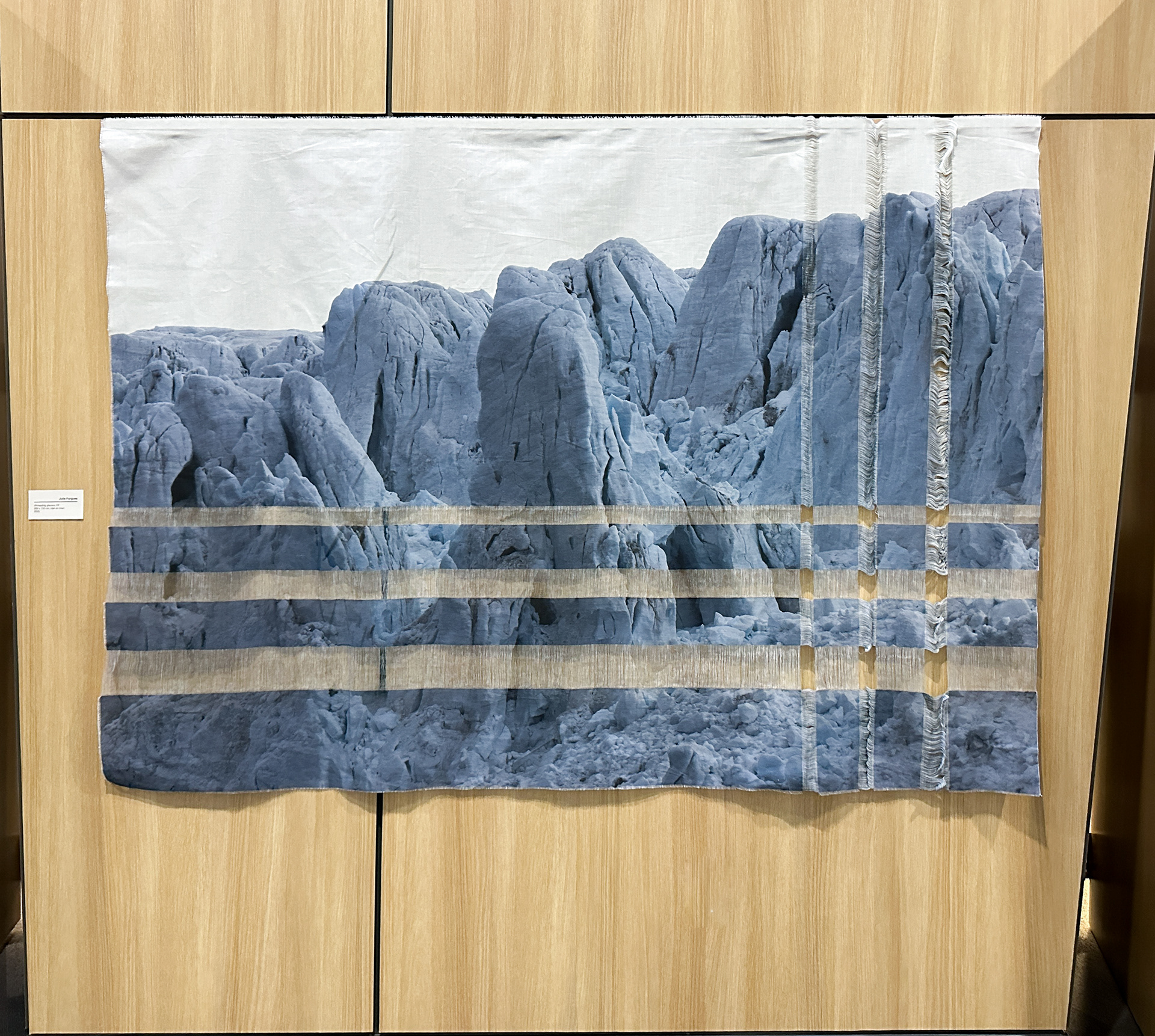 t/h/reading glaciers IV 200 x 135 cm, injet on linen 2025