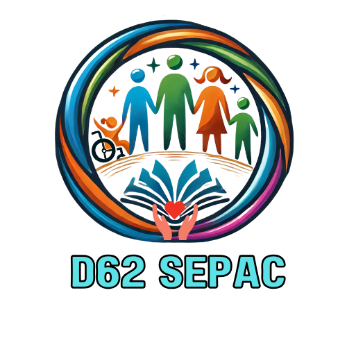 Logo created for local Special Education Parent Advisory Council;  is a group of volunteer parents whose children have IEPs or 504 plans and are enrolled in specialized academic, social and emotional support and services within the D62 school district. 