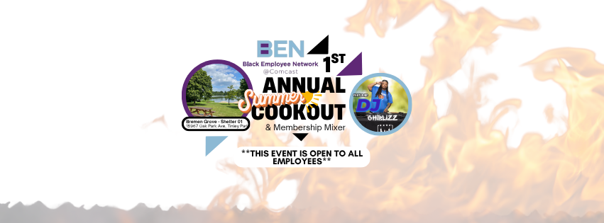 Event Banner for employee resource group summer cookout