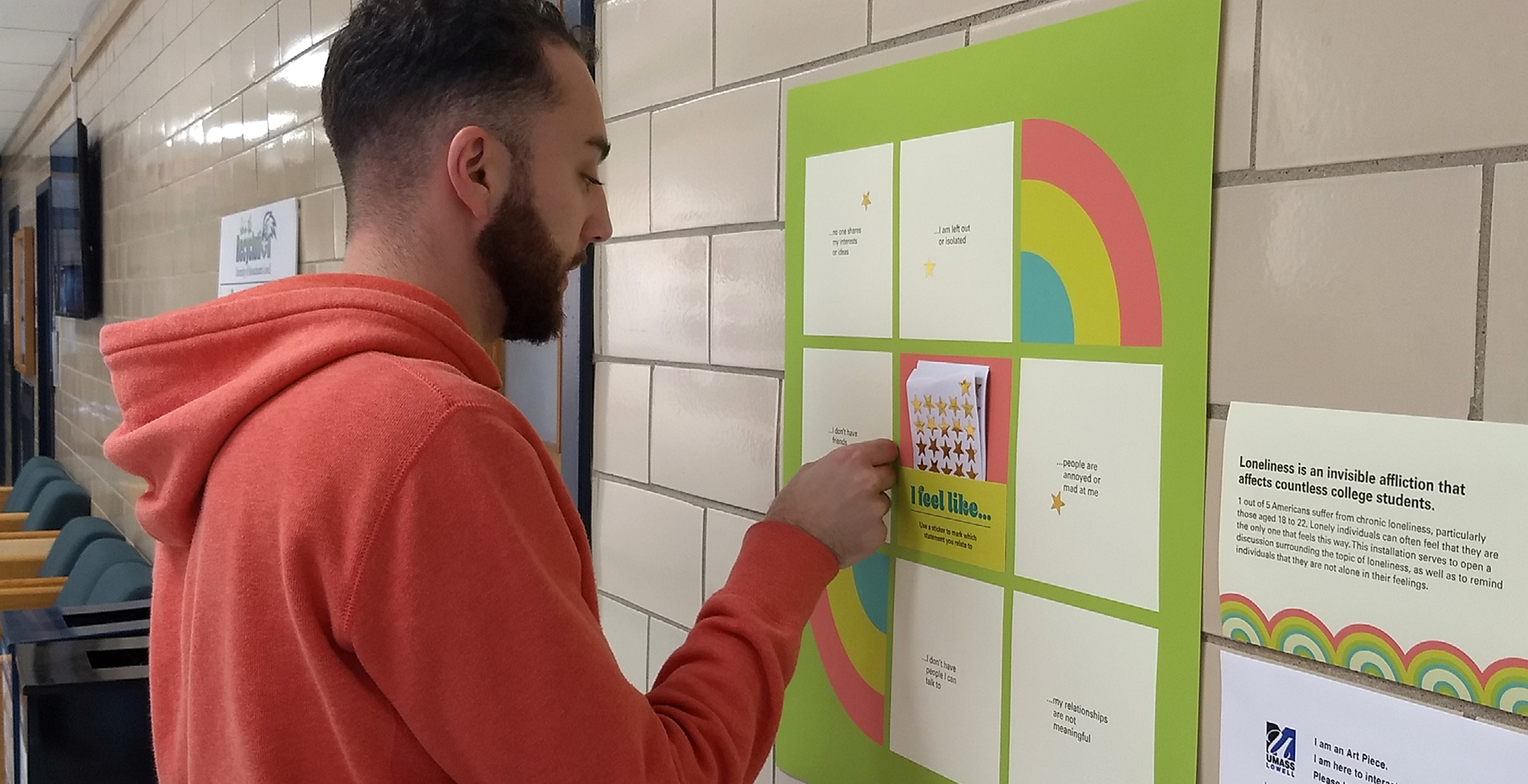 Interactive poster developed to gain insight into students' feelings on loneliness