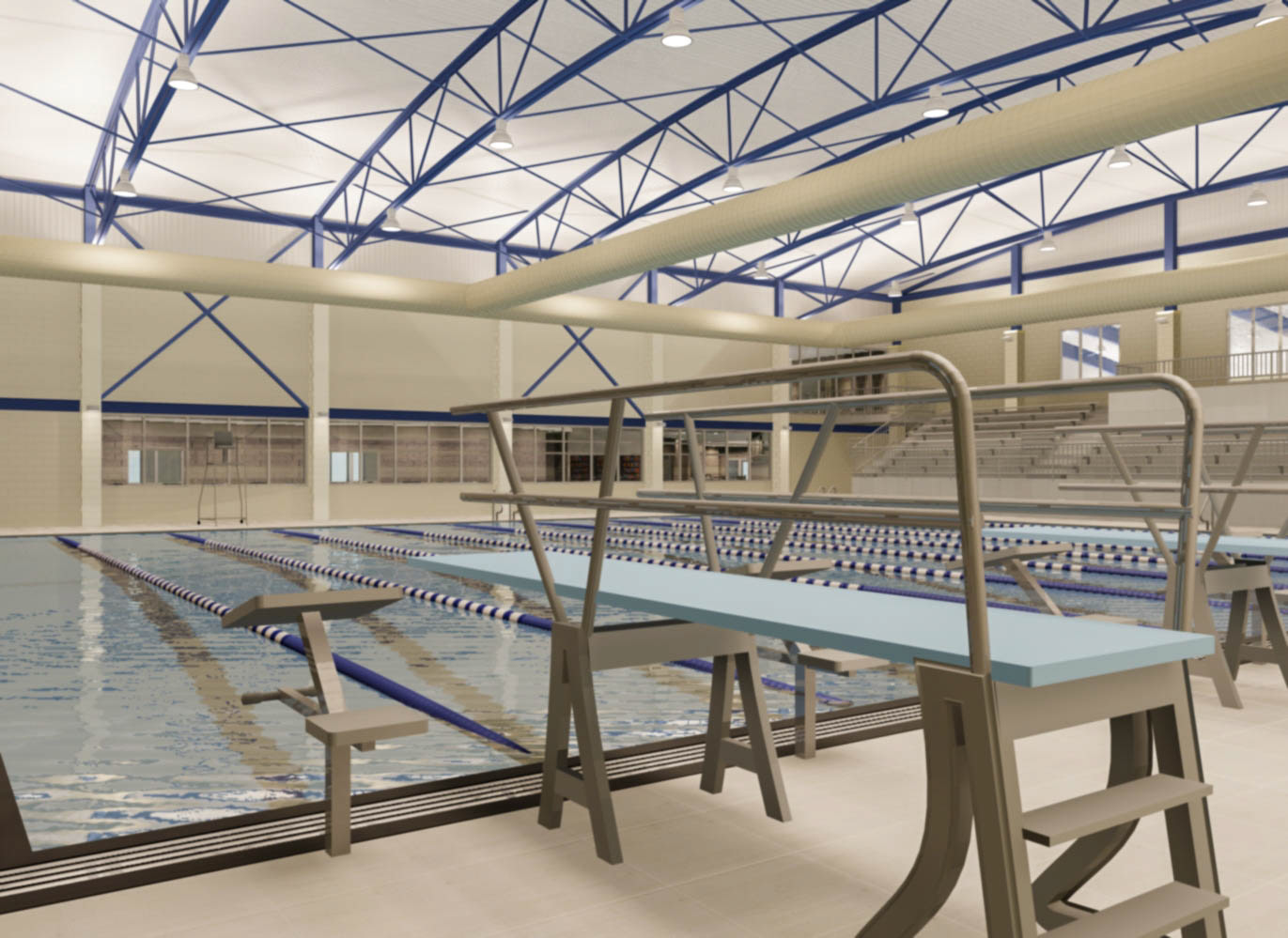 Large Competition Swimming Pool