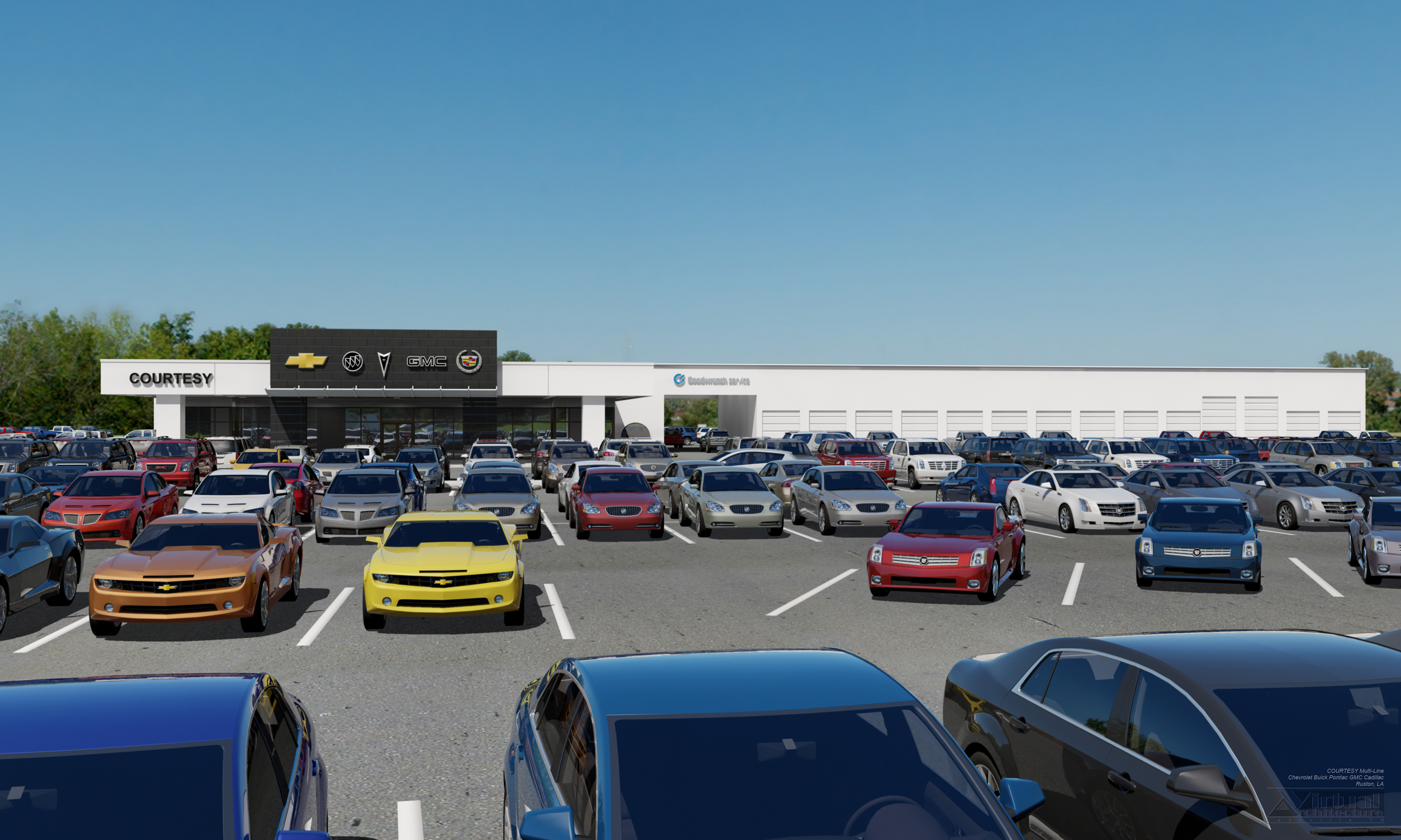 Courtesy Chevrolet Buick Pontiac GMC Cadillac ML Ruston LA dealership rendering